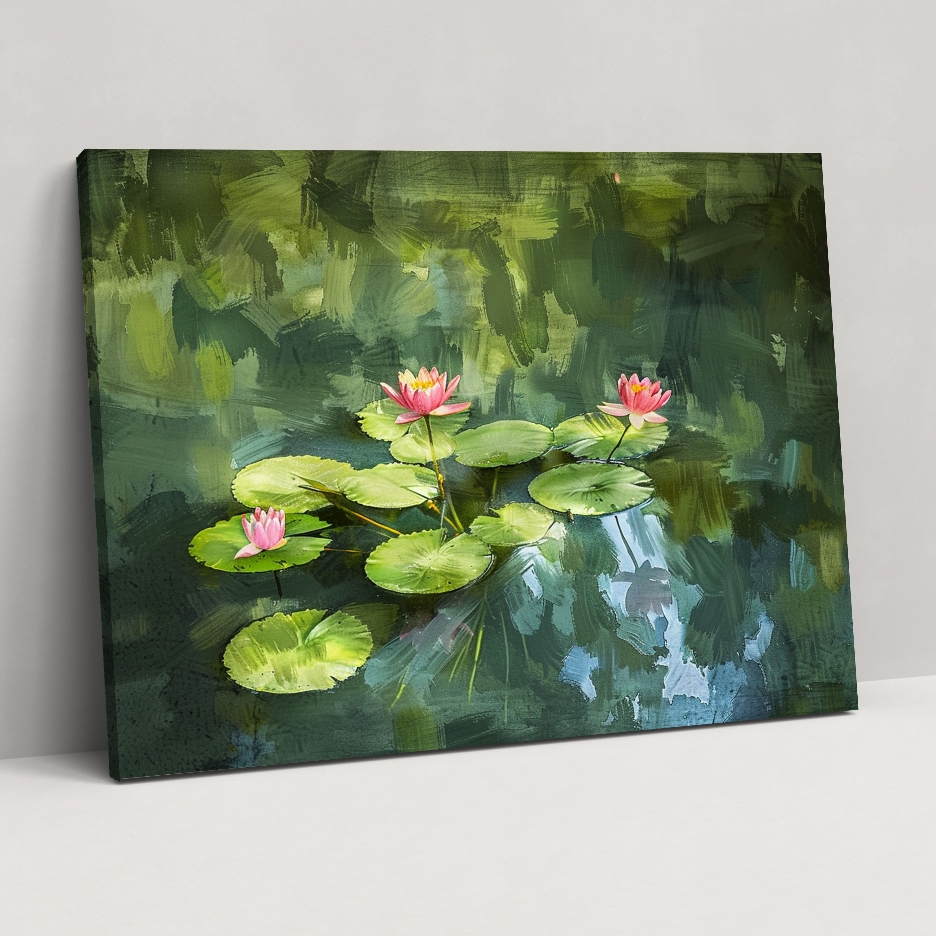Impressionism Wall Art: Water Lilies Canvas Print - Impressionism, Home Decoration, Wall Decoration, Canvas Wall Art