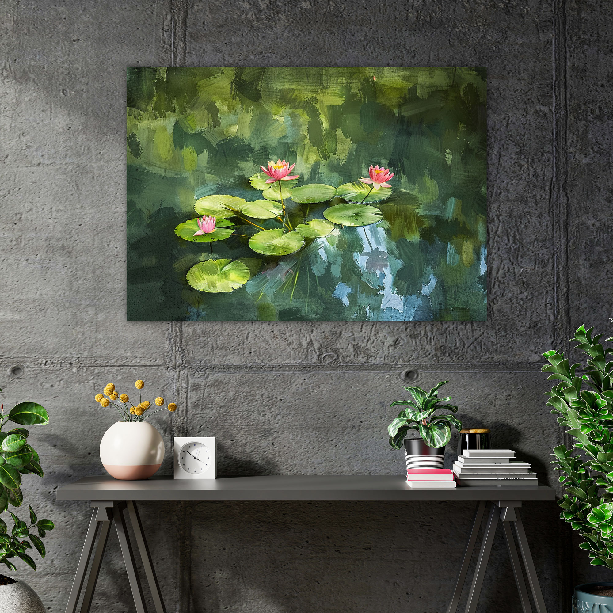Impressionism Wall Art: Water Lilies Canvas Print - Impressionism, Home Decoration, Wall Decoration, Canvas Wall Art