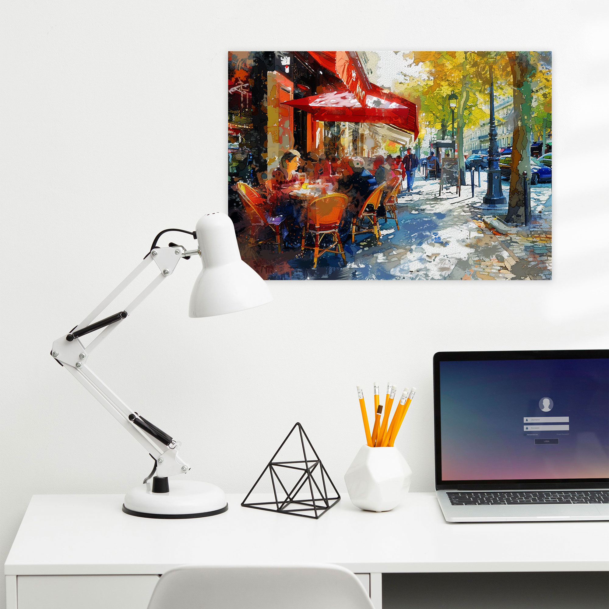 Impressionism Parisian Café Canvas Print - Impressionism, Home Decoration, Canvas, Impressionism