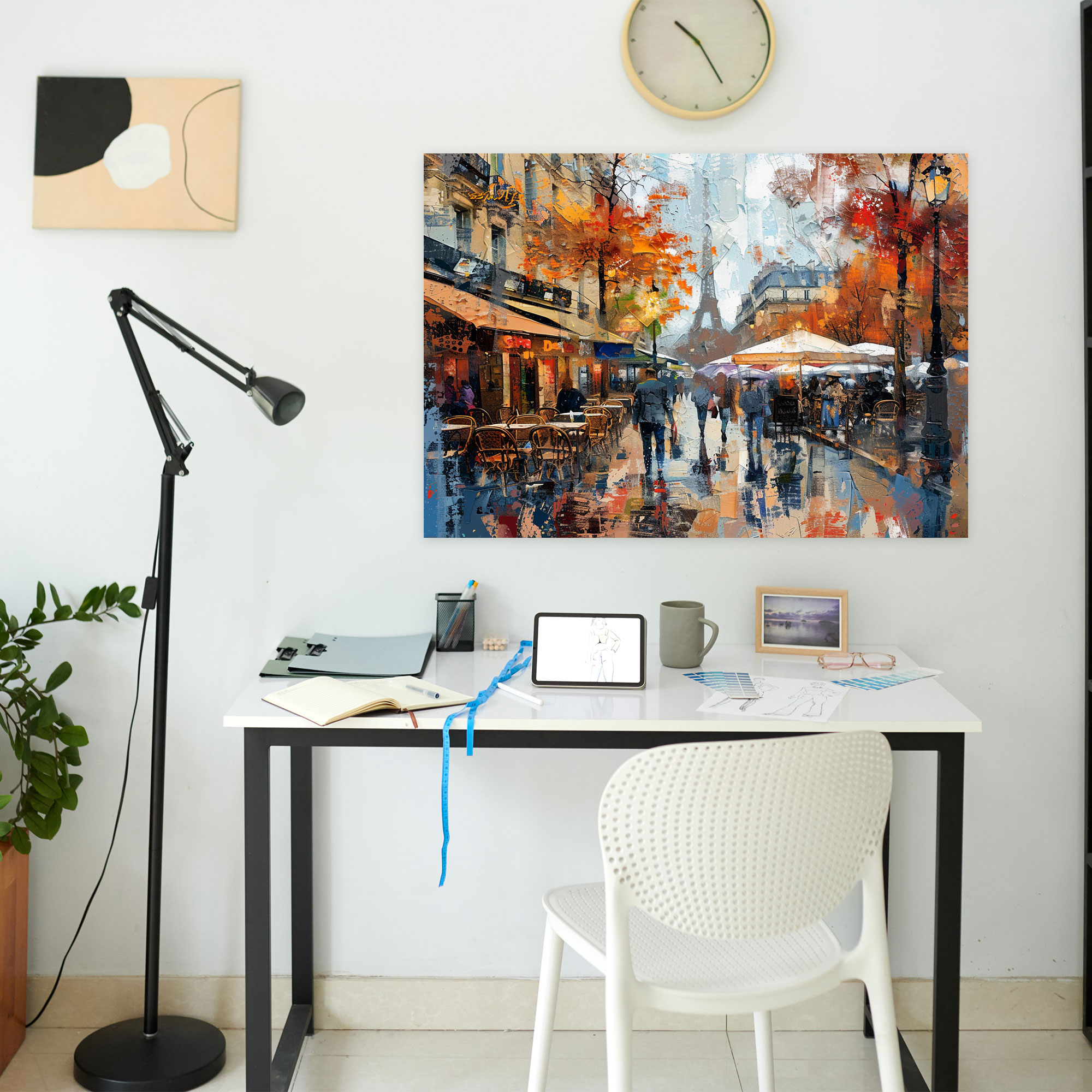Impressionism Paris Street Scene Canvas Print - Impressionism, Canvas, Canvas Print, Canvas Wall Art
