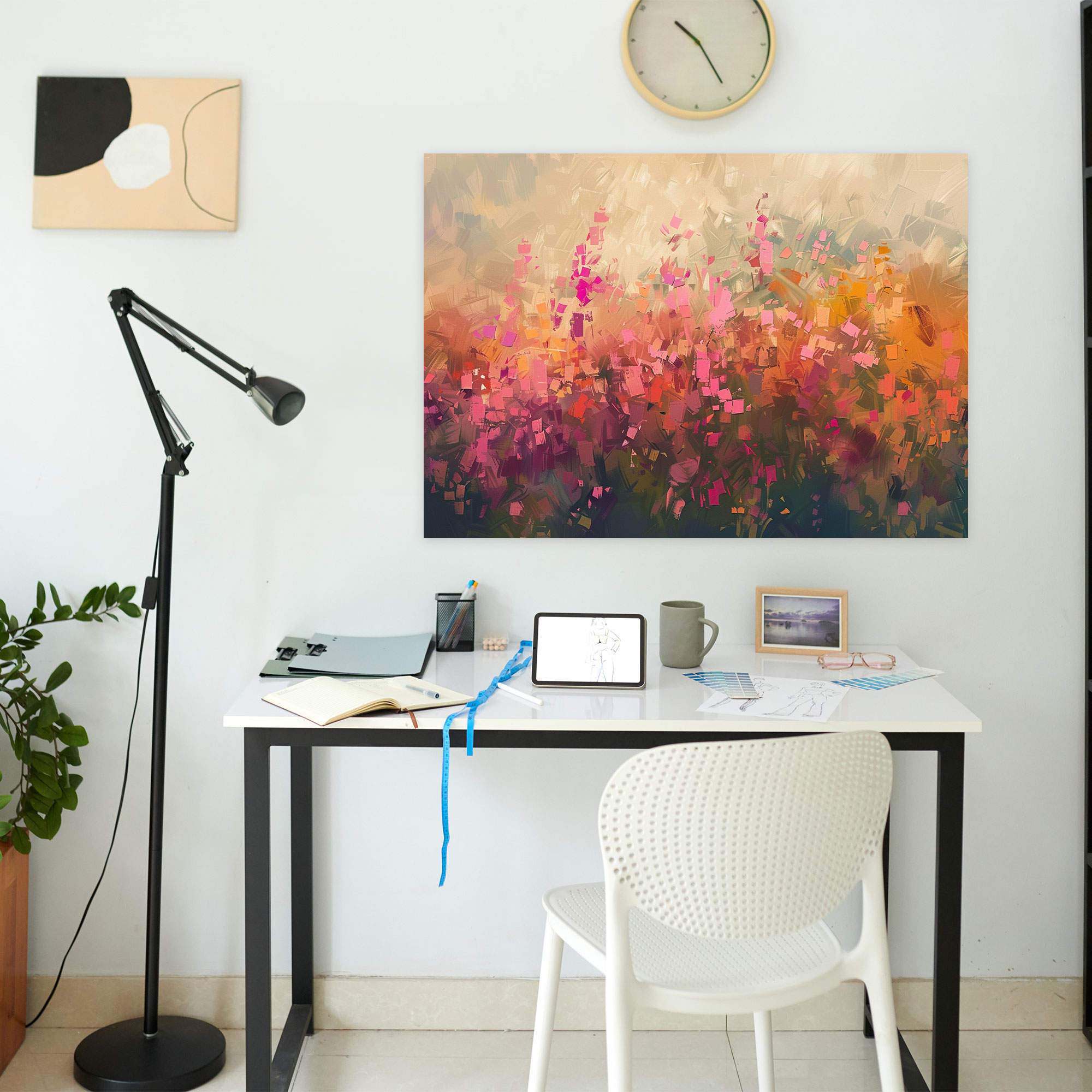 Impressionism Field Of Flowers Canvas Print - Impressionism, Home Decoration, Canvas Print, Wall Decoration