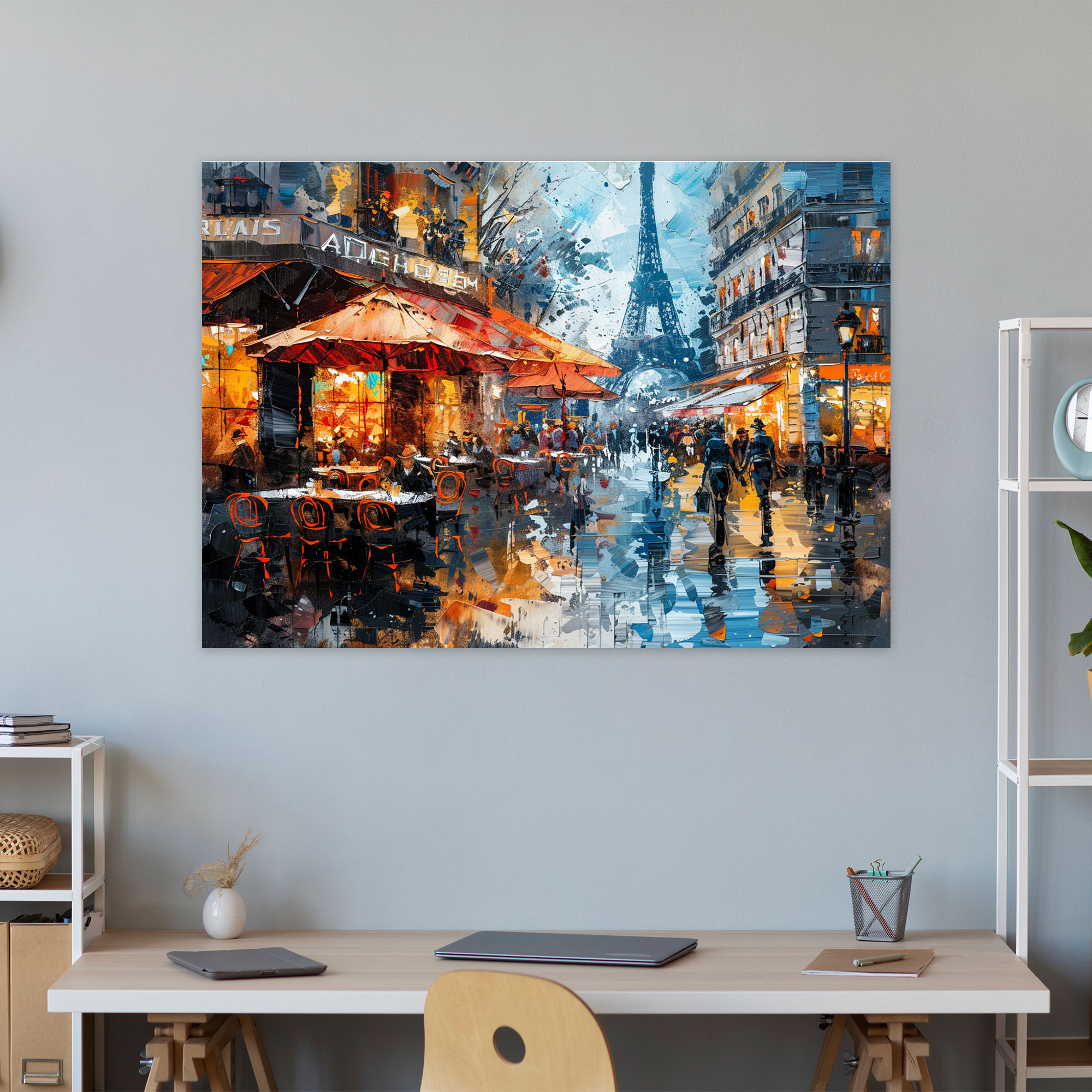 Impressionism Paris Street Scene Wall Art - Impressionism, Home Decoration, Canvas, Canvas Print
