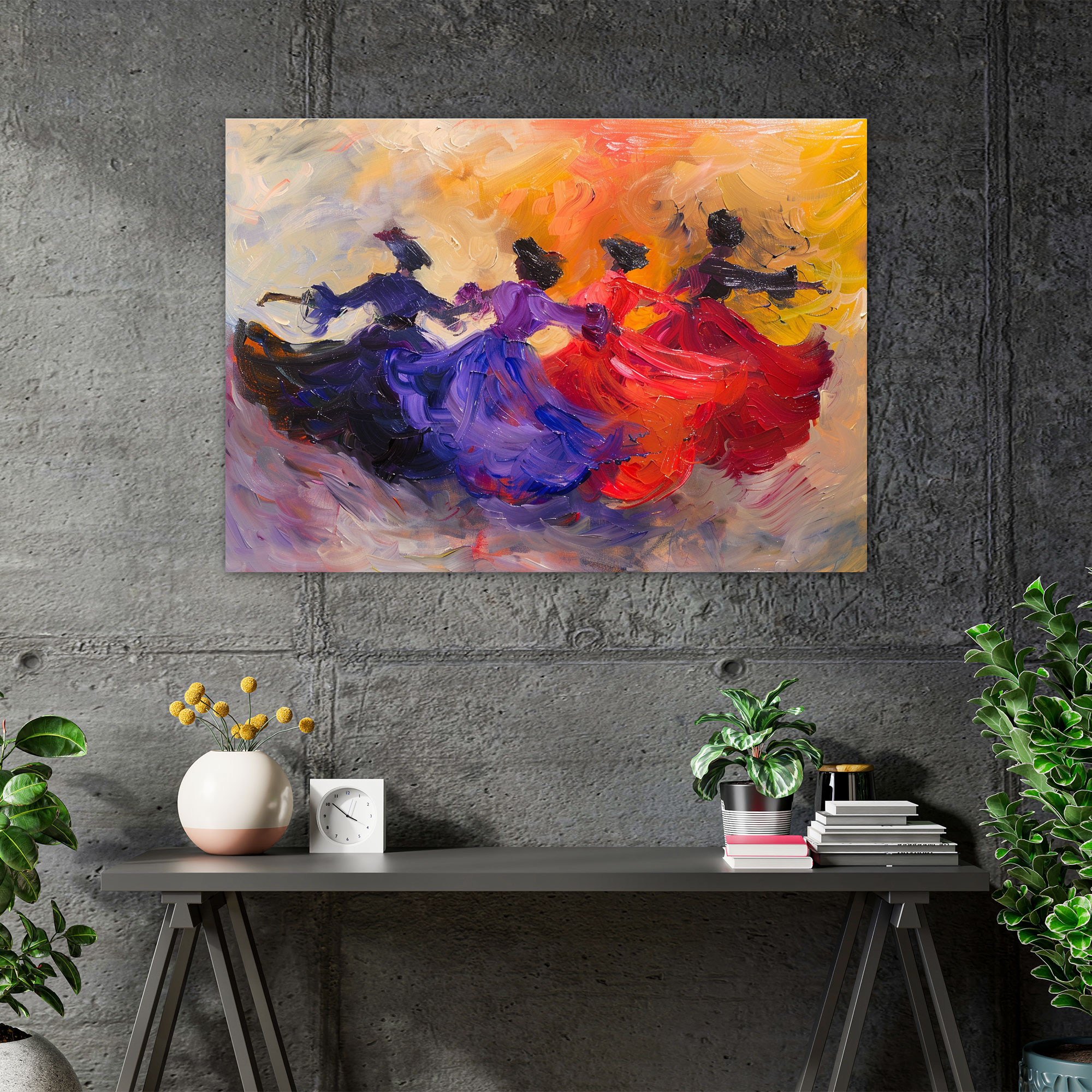Impressionism Dancers In Motion Wall Decoration - Impressionism, Wall Art, Impressionism, Canvas