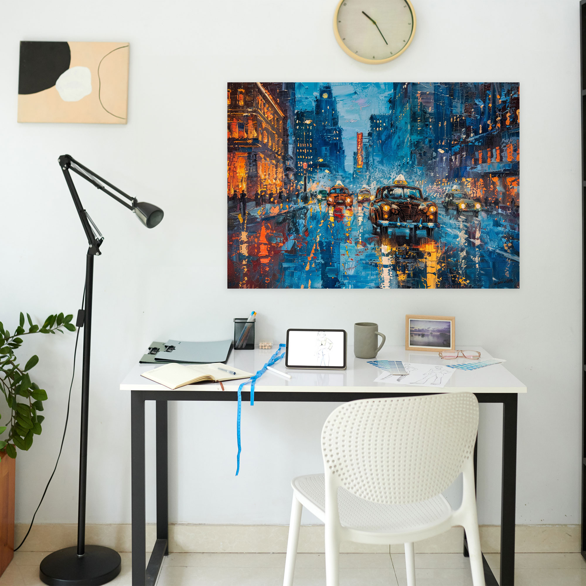 Impressionism Vintage Cityscape Wall Decoration - Impressionism, Wall Art, Impressionism, Wall Decoration