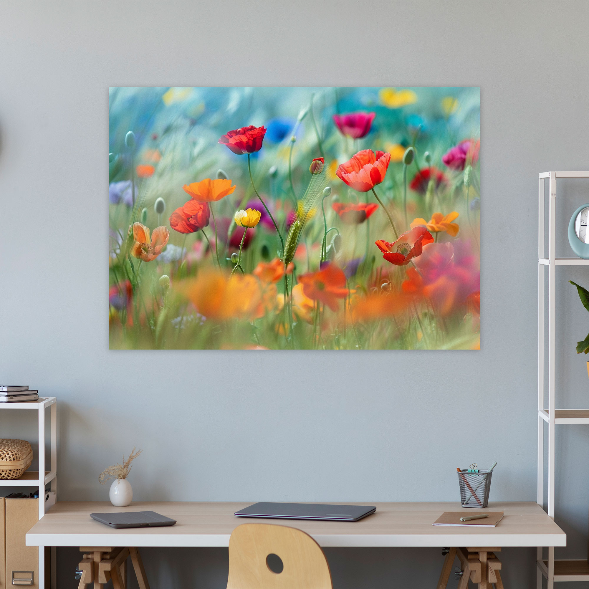 Impressionism Field Of Flowers Canvas Print - Impressionism, Canvas Wall Art, Impressionism, Wall Art