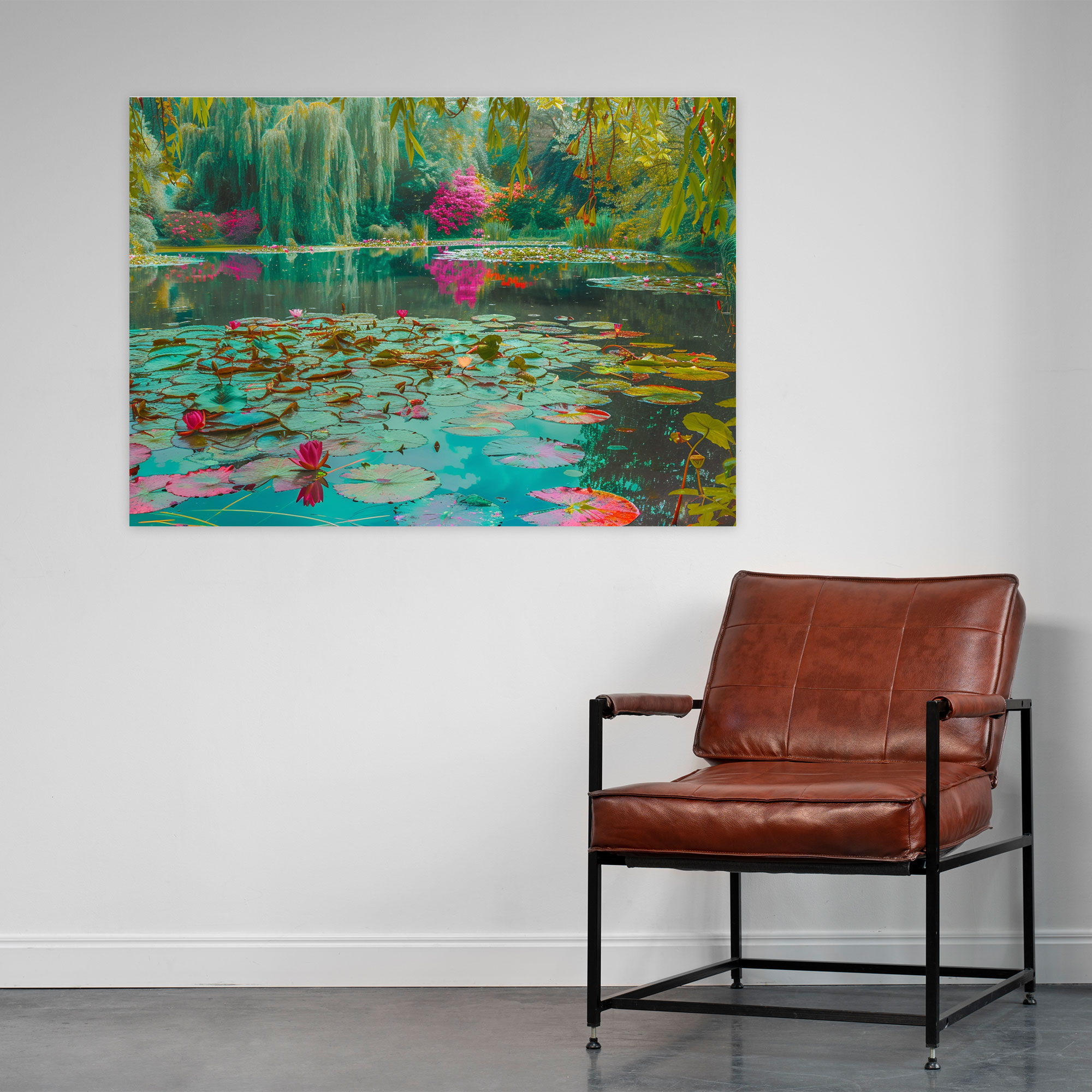 Impressionism Water Lilies Garden Wall Decoration - Impressionism, Home Decoration, Impressionism, Canvas Wall Art