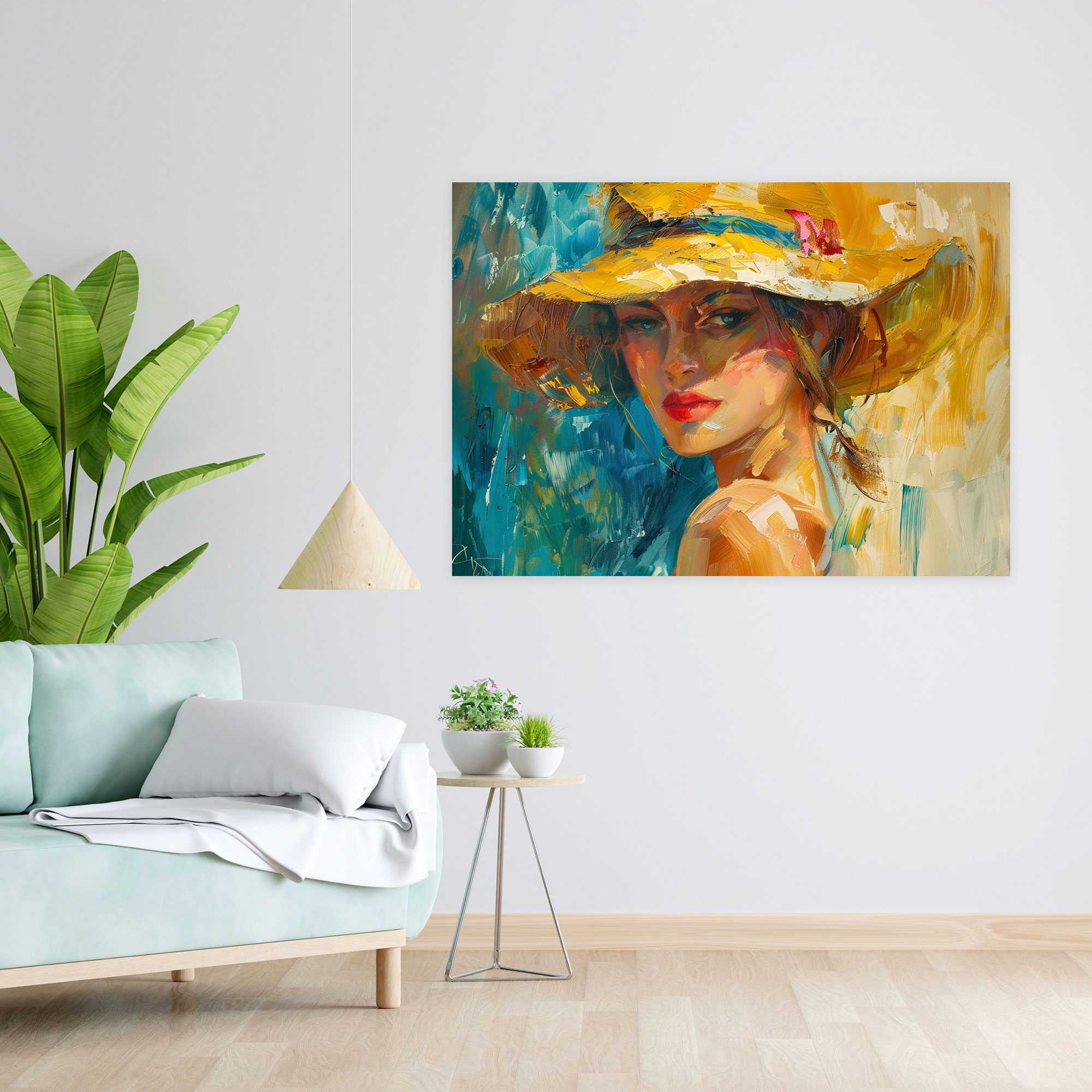 Impressionism Woman Portrait Wall Art - Impressionism, Home Decoration, Wall Art, Canvas