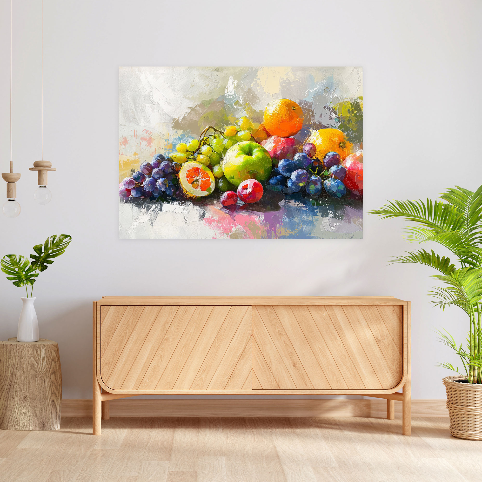 Impressionism Fruits Still Life Canvas Print - Impressionism, Wall Decoration, Canvas, Home Decoration