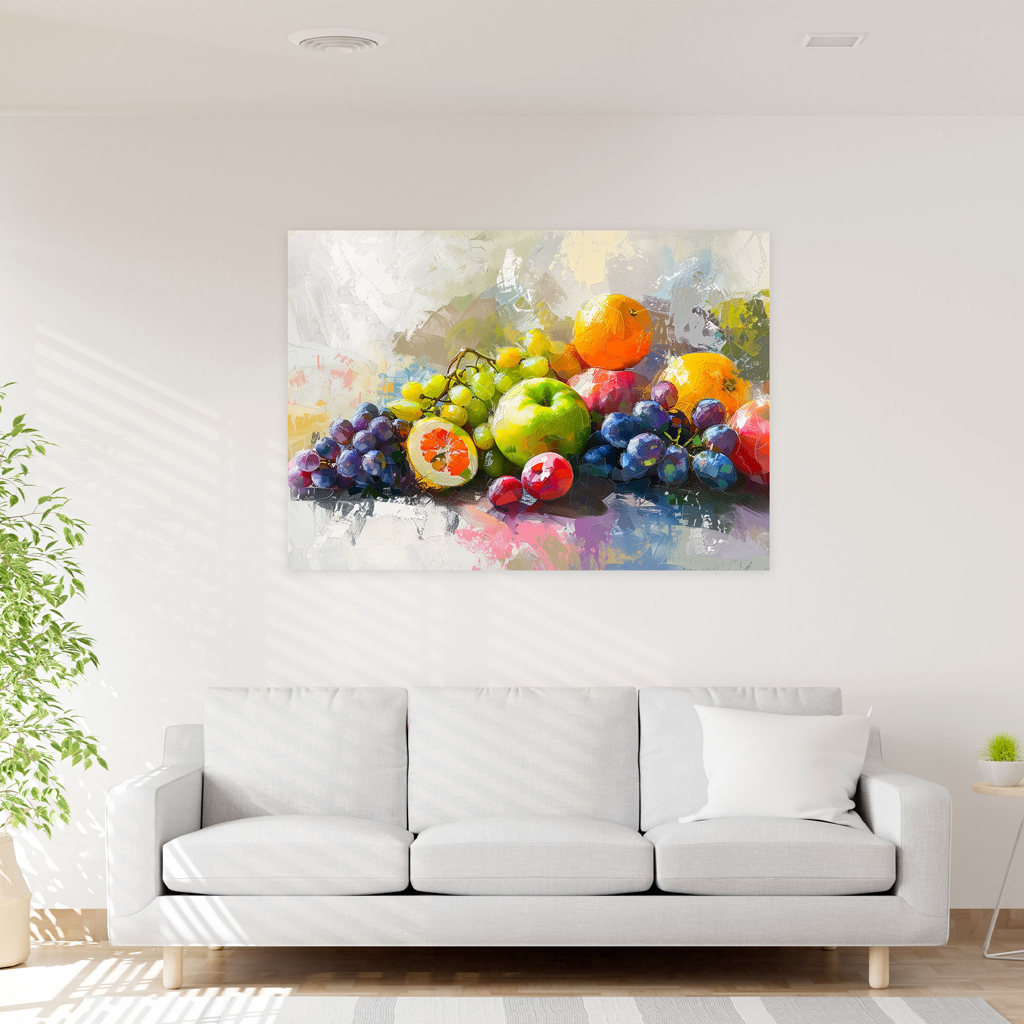Impressionism Fruits Still Life Canvas Print - Impressionism, Wall Decoration, Canvas, Home Decoration