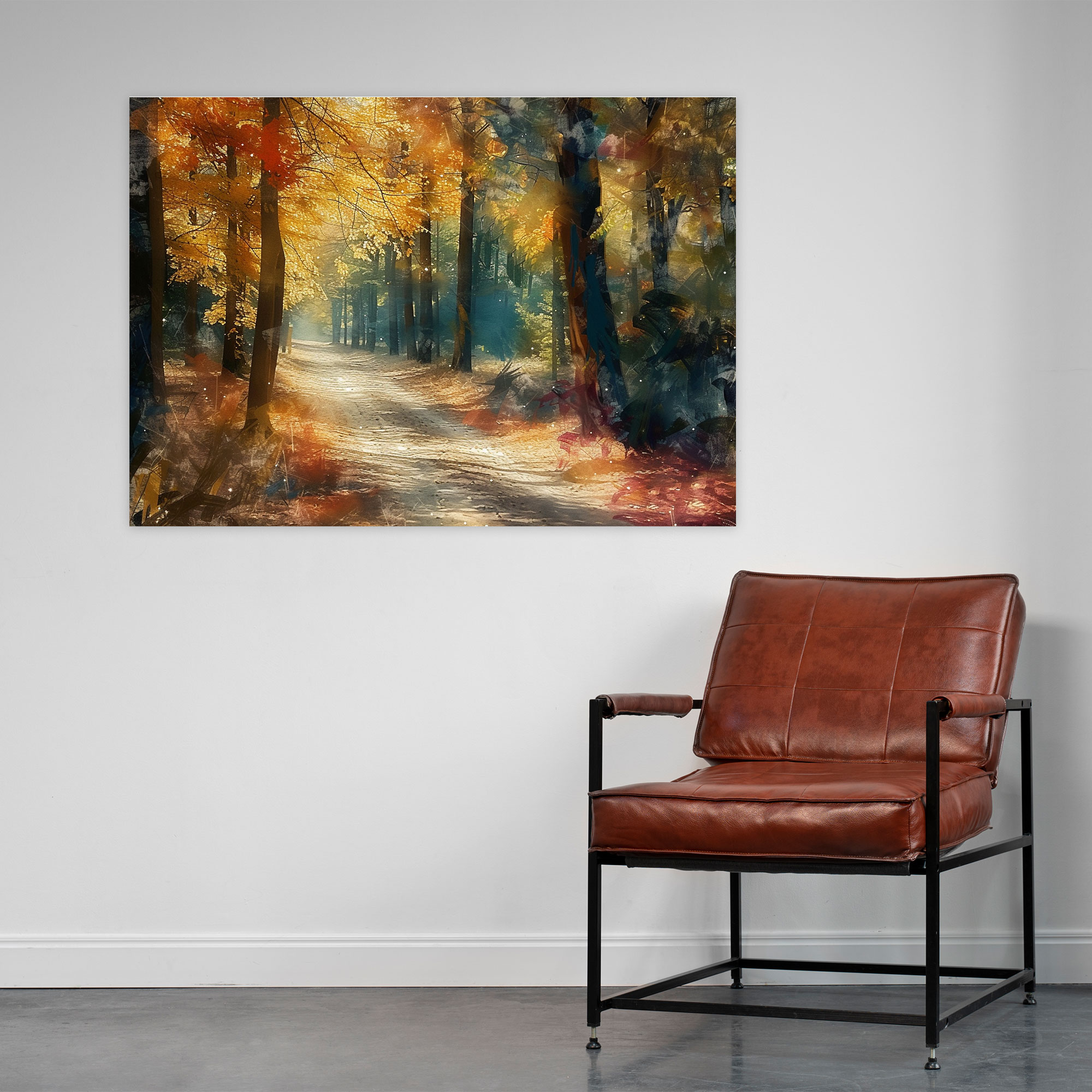 Impressionism Dreamy Forest Wall Art - Impressionism, Canvas, Wall Art, Home Decoration