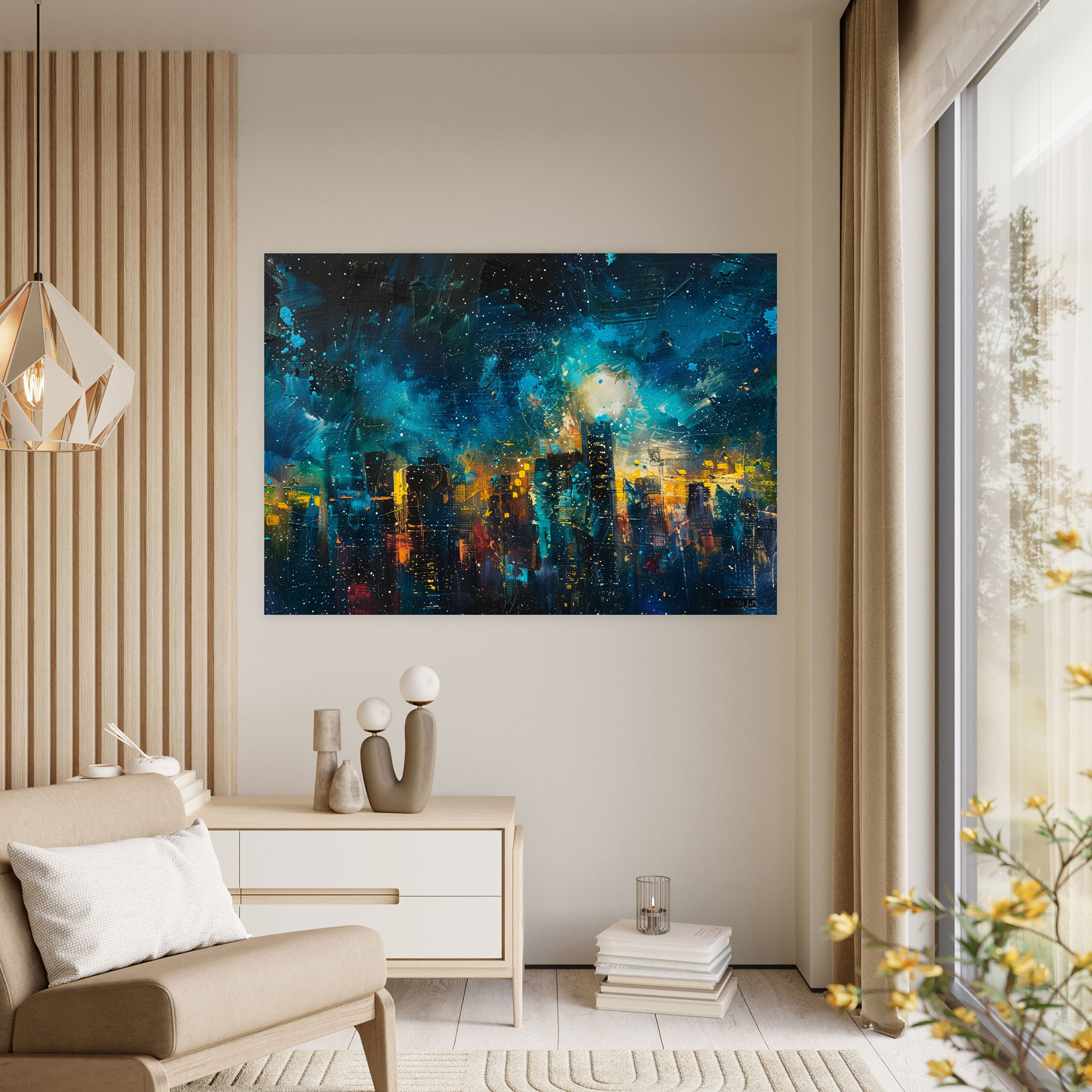 Impressionism Canvas Print - Impressionism, Canvas Print, Home Decoration, Starry Night Sky