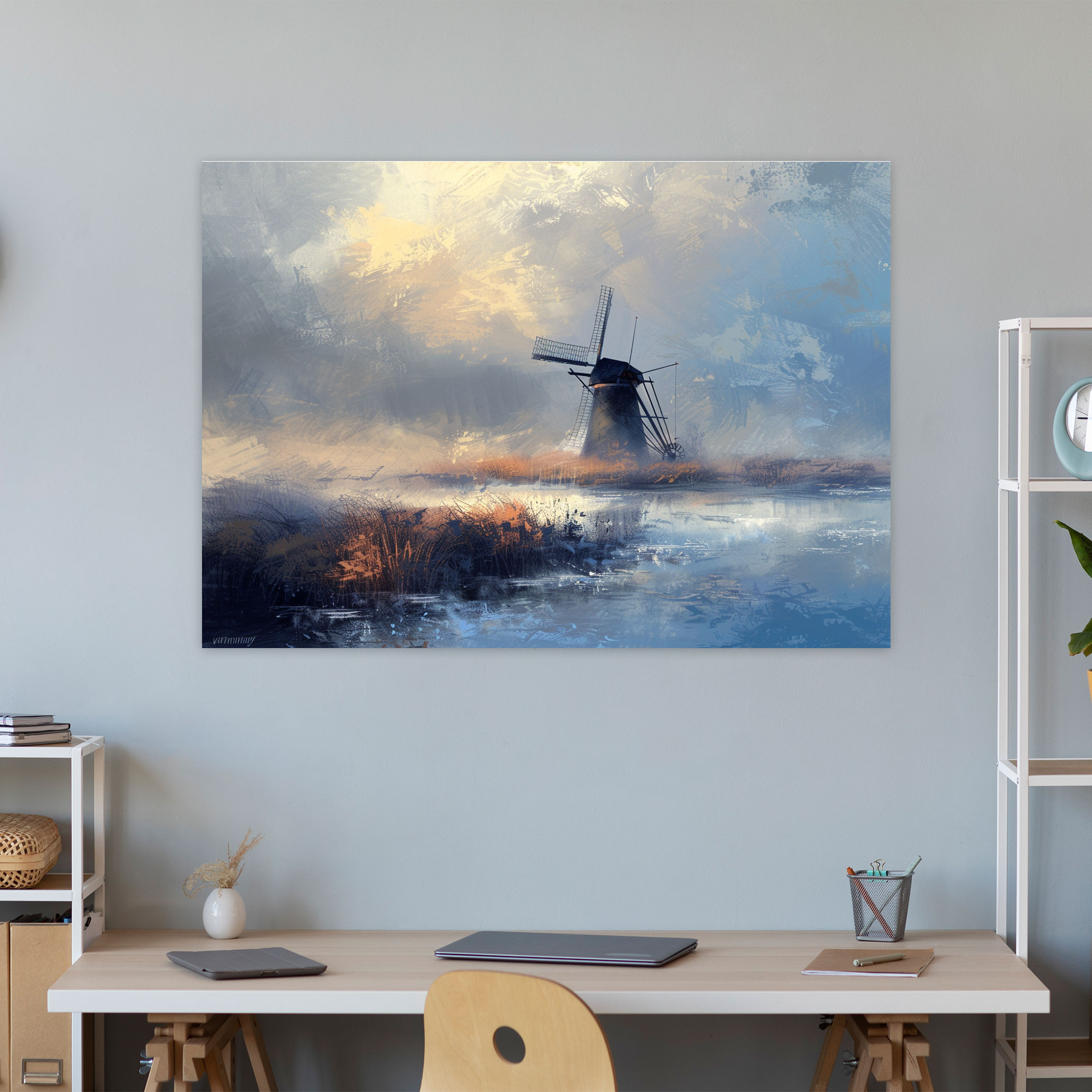 Impressionism Canvas Print - Impressionism, Wall Decoration, Misty Morning, Canvas Wall Art