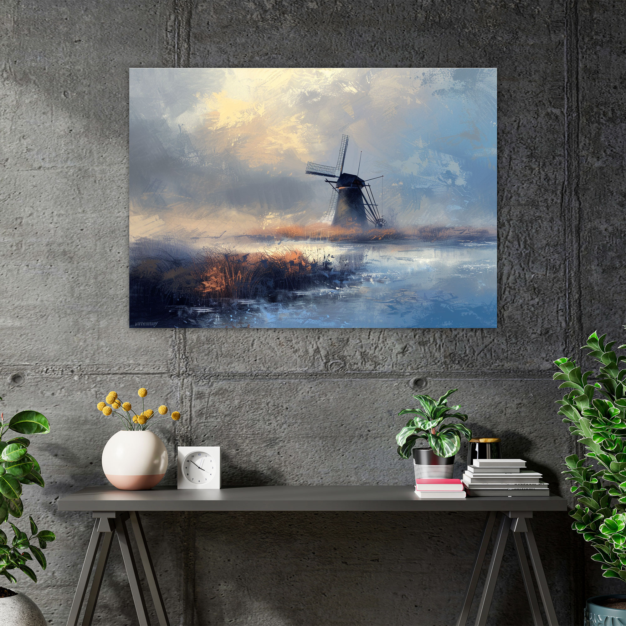 Impressionism Canvas Print - Impressionism, Wall Decoration, Misty Morning, Canvas Wall Art