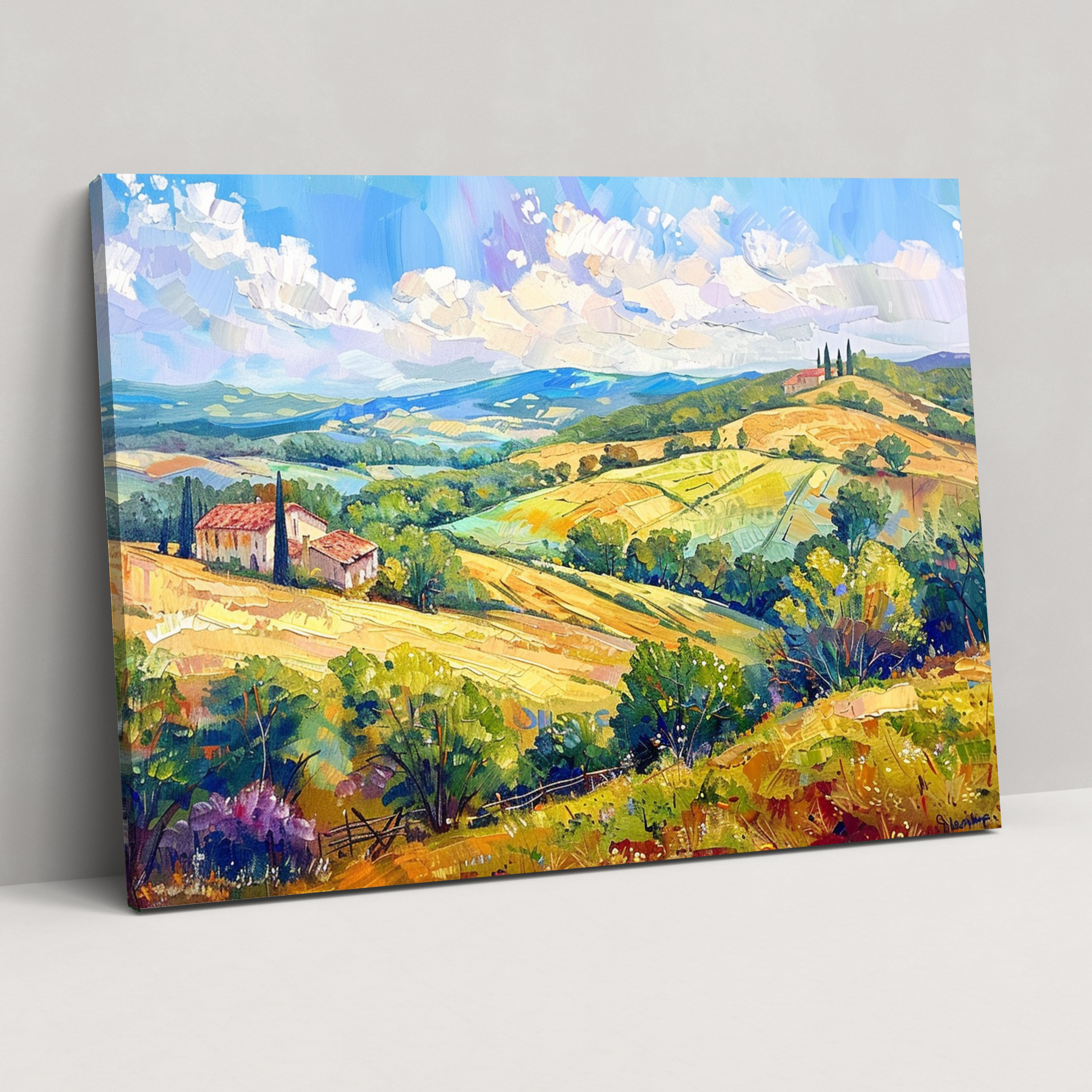 Impressionism Wall Decoration - Impressionism, Canvas, Canvas Wall Art, Rolling Hills