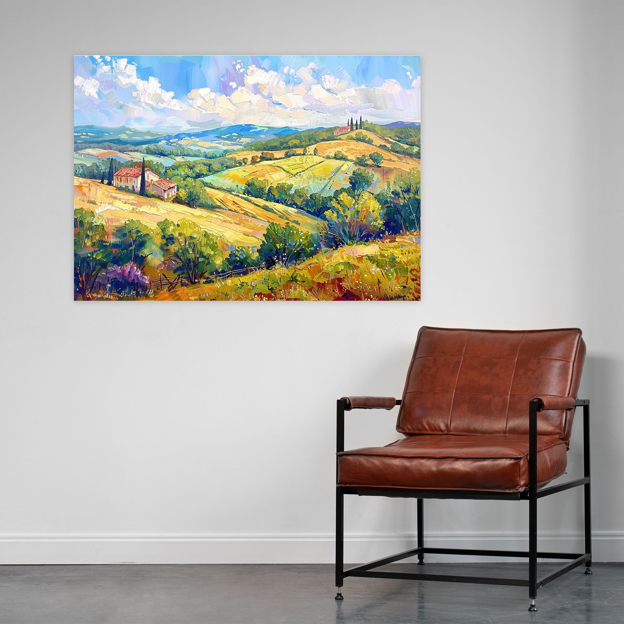 Impressionism Wall Decoration - Impressionism, Canvas, Canvas Wall Art, Rolling Hills