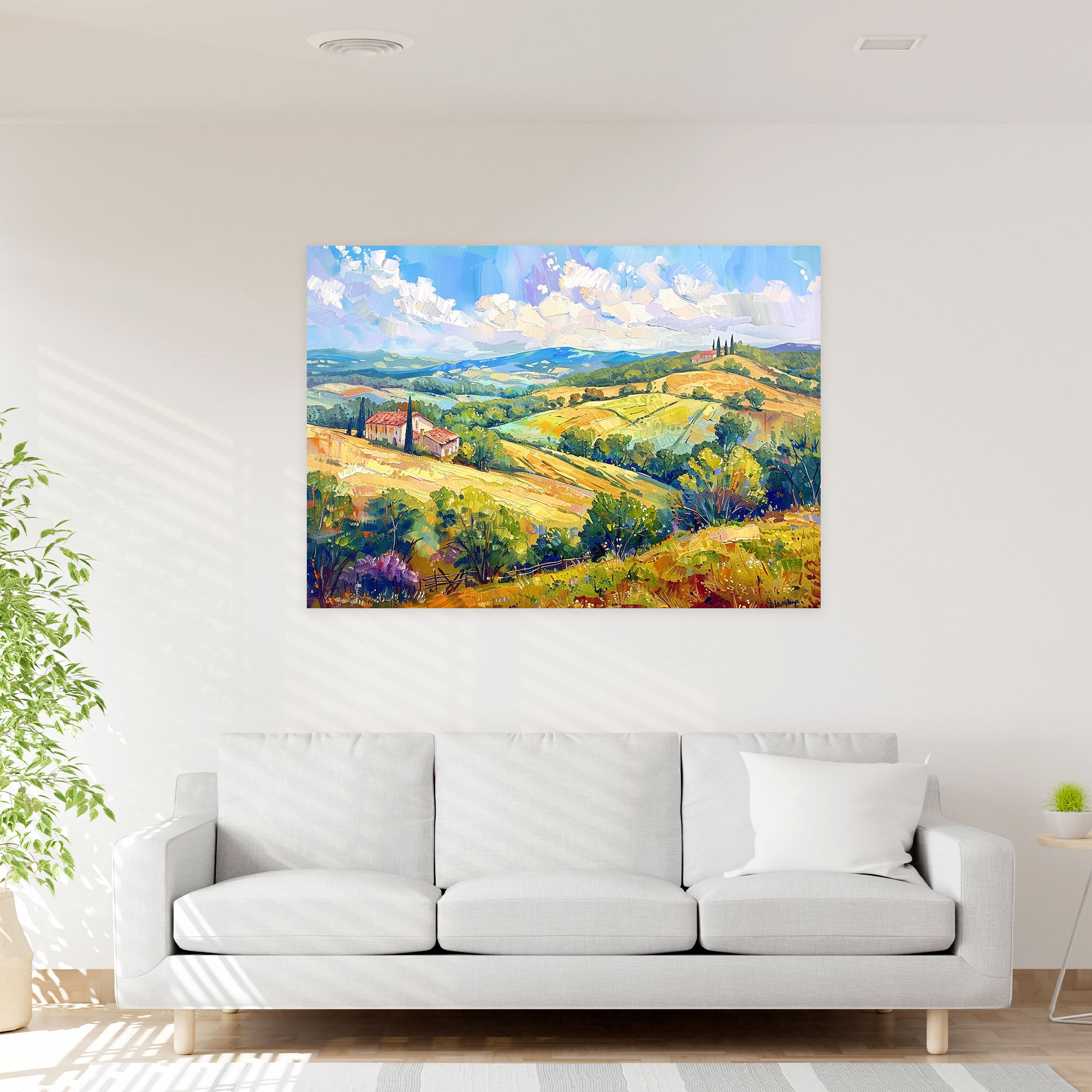 Impressionism Wall Decoration - Impressionism, Canvas, Canvas Wall Art, Rolling Hills