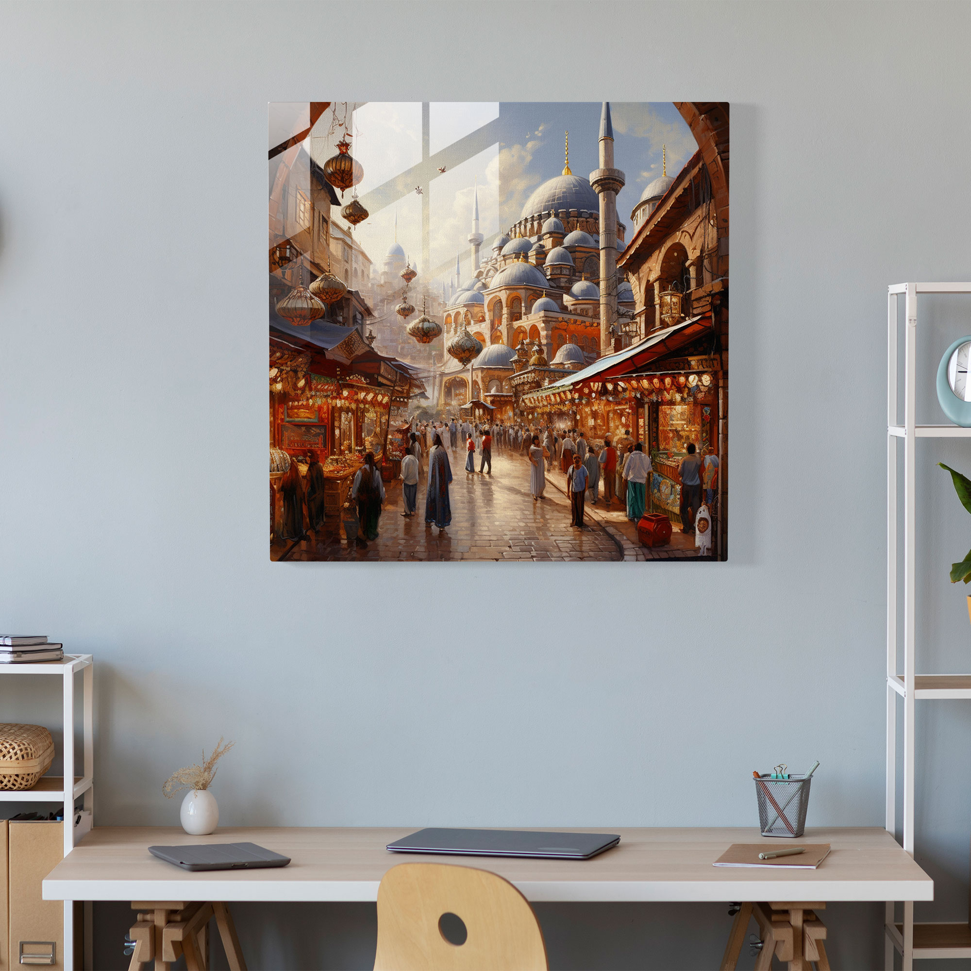 Kapalıçarşı Cam Tablo Baskı - İstanbul Panorama