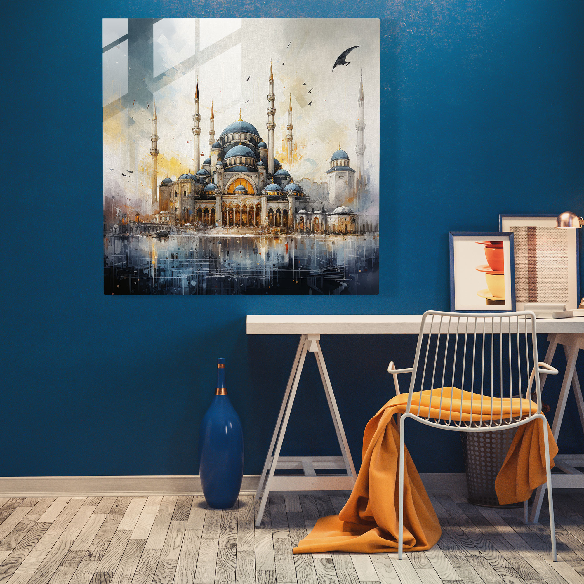 İstanbul Manzara Başyapıtı Cam Tablo - Grandeur Glass Print Ev Dekorasyonu