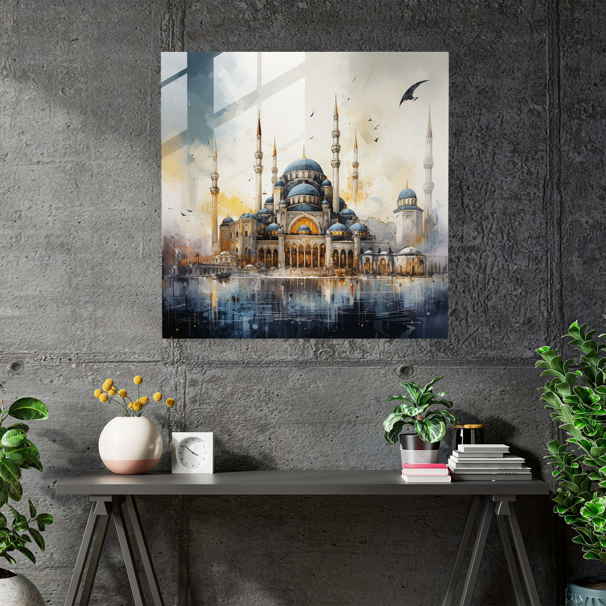 İstanbul Manzara Başyapıtı Cam Tablo - Grandeur Glass Print Ev Dekorasyonu