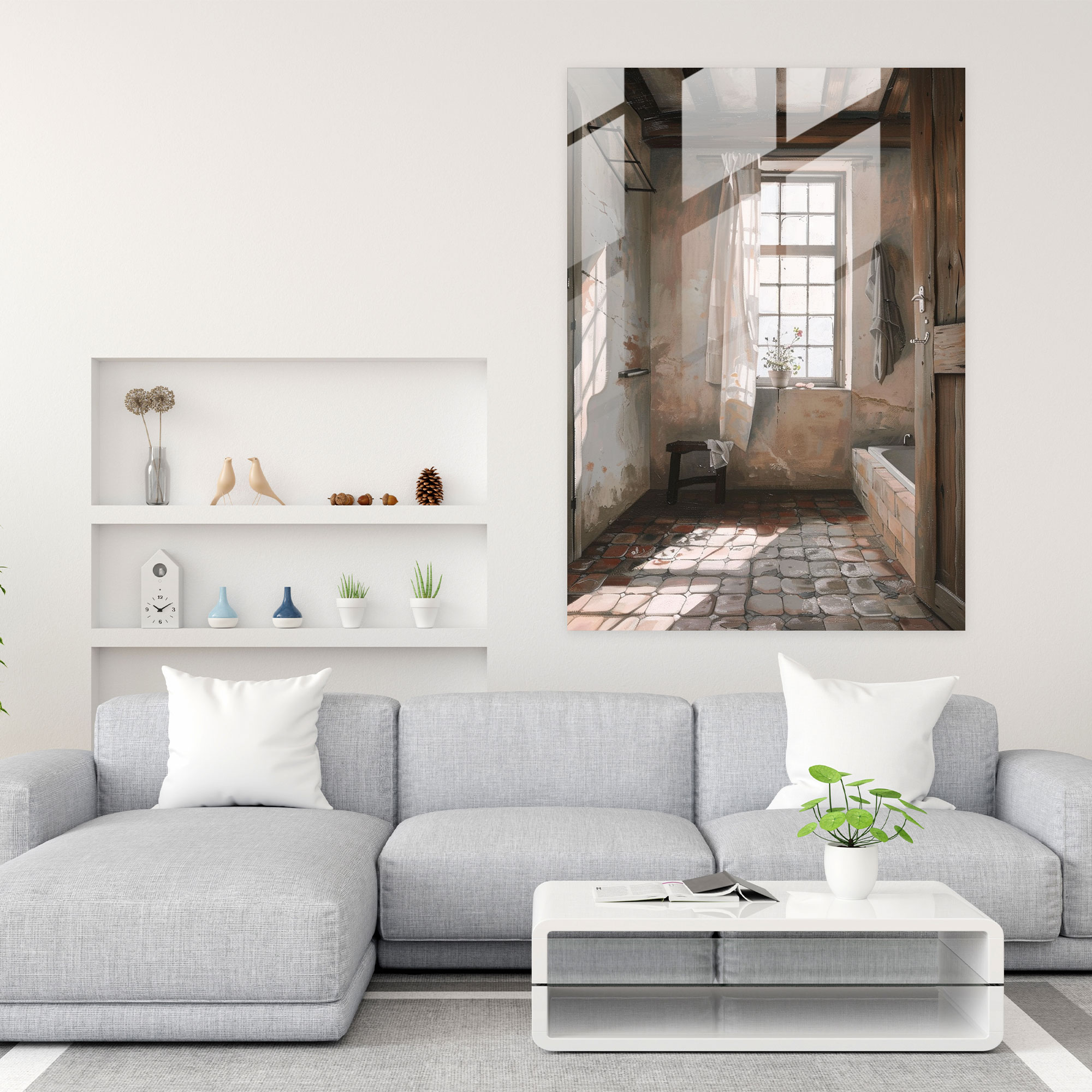 Johannes Vermeer Glass Print Home Decoration - Johannes Vermeer, Modern Art, Wall Decoration, Glass Wall Art