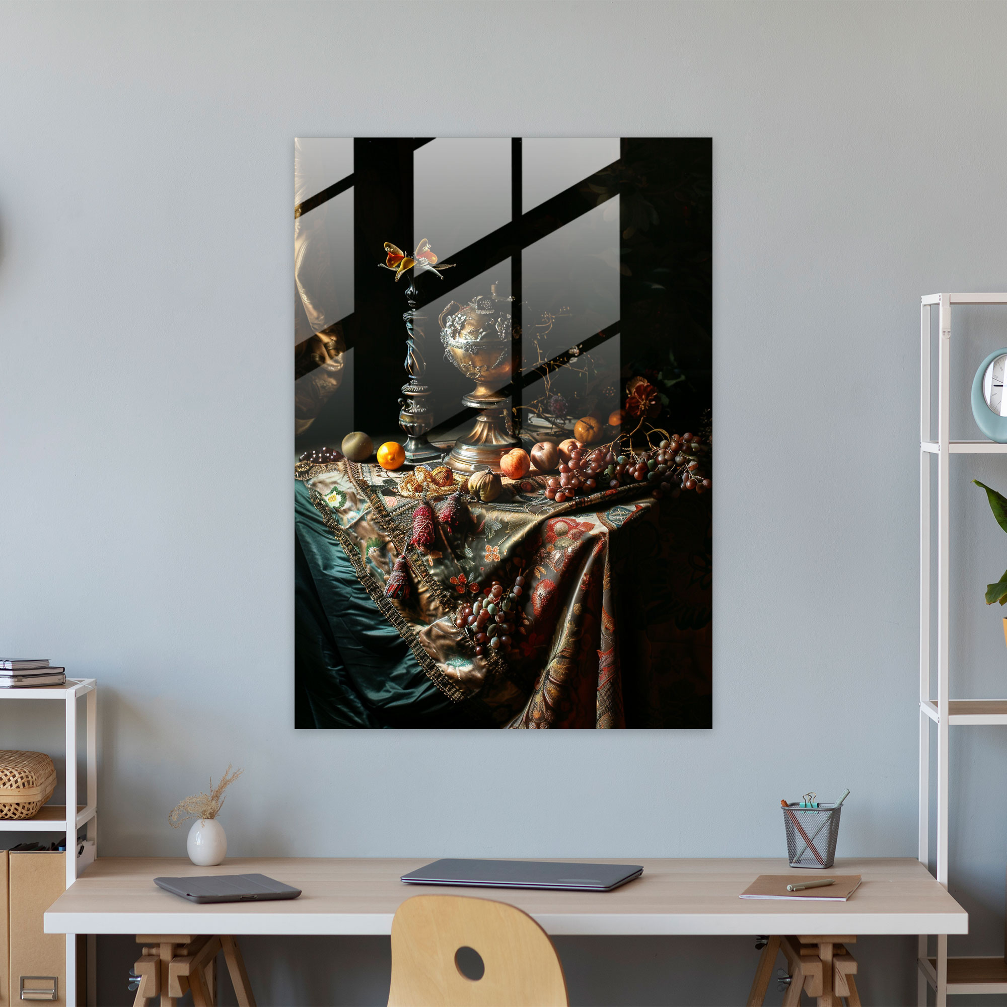 Johannes Vermeer Glass Print Wall Decoration - Johannes Vermeer, Home Decoration, Glass Wall Art, Glass Print