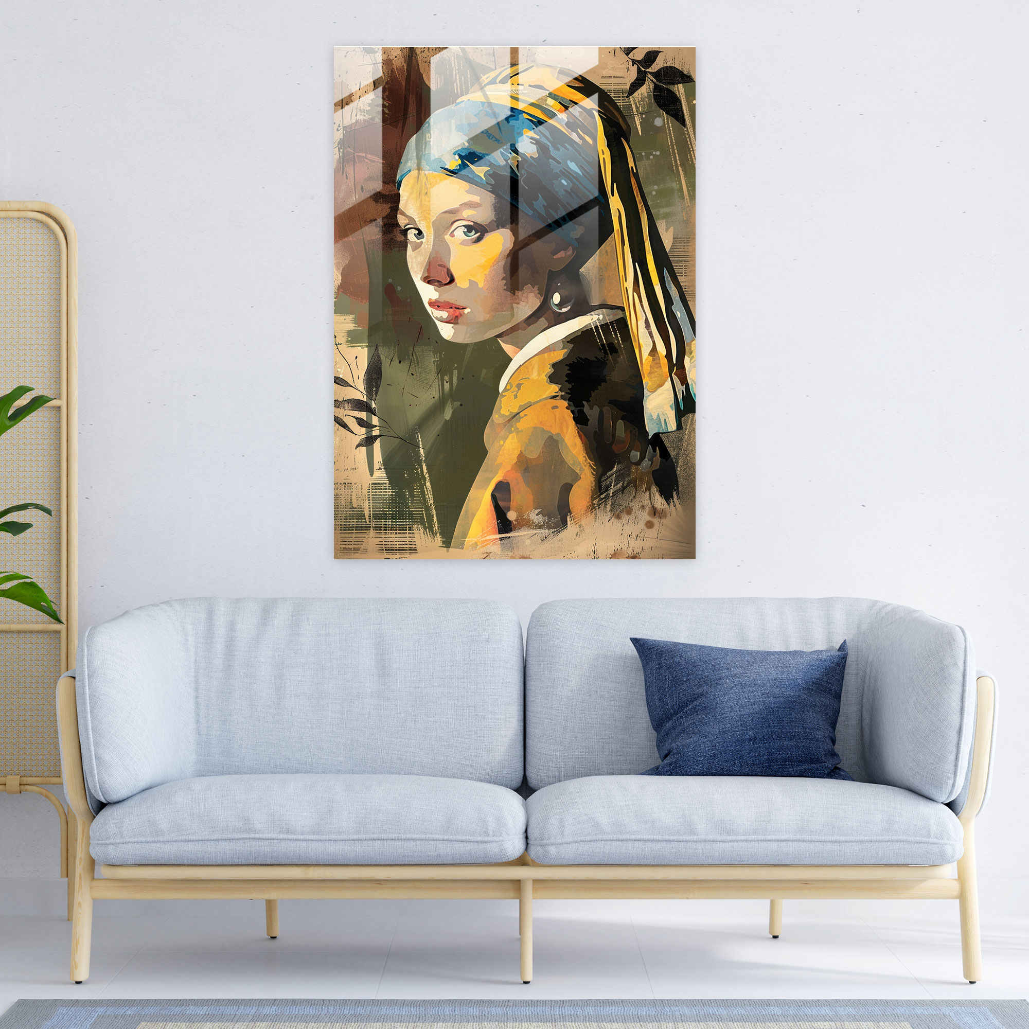 Johannes Vermeer Glass Print - Girl With A Pearl Earring - Johannes Vermeer, Glass Art, Johannes Vermeer, Modern Art