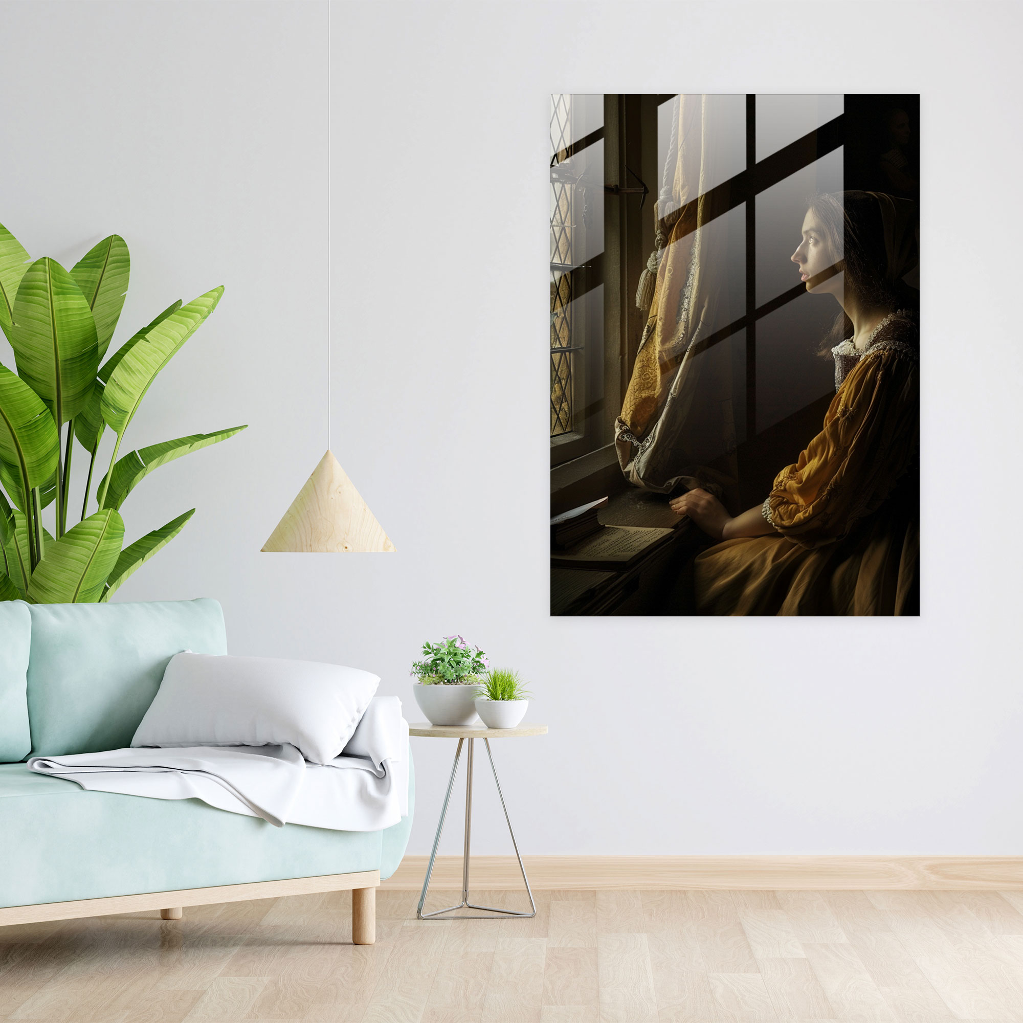 Johannes Vermeer Wall Decoration - Mystical Interior Woman - Johannes Vermeer, Johannes Vermeer, Modern Art, Wall Decoration