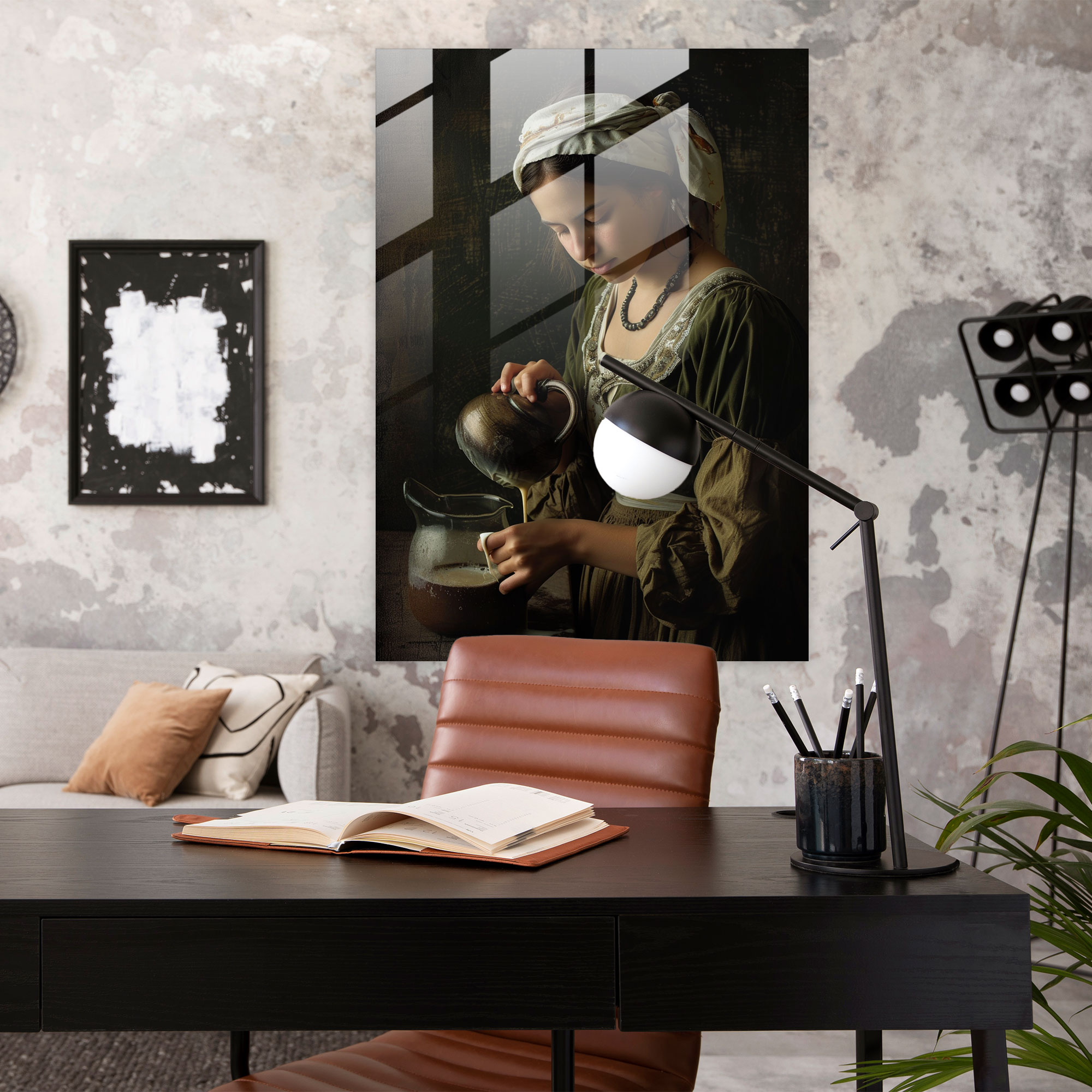 Johannes Vermeer Glass Wall Art - Johannes Vermeer, Wall Decoration, Home Decoration, Johannes Vermeer
