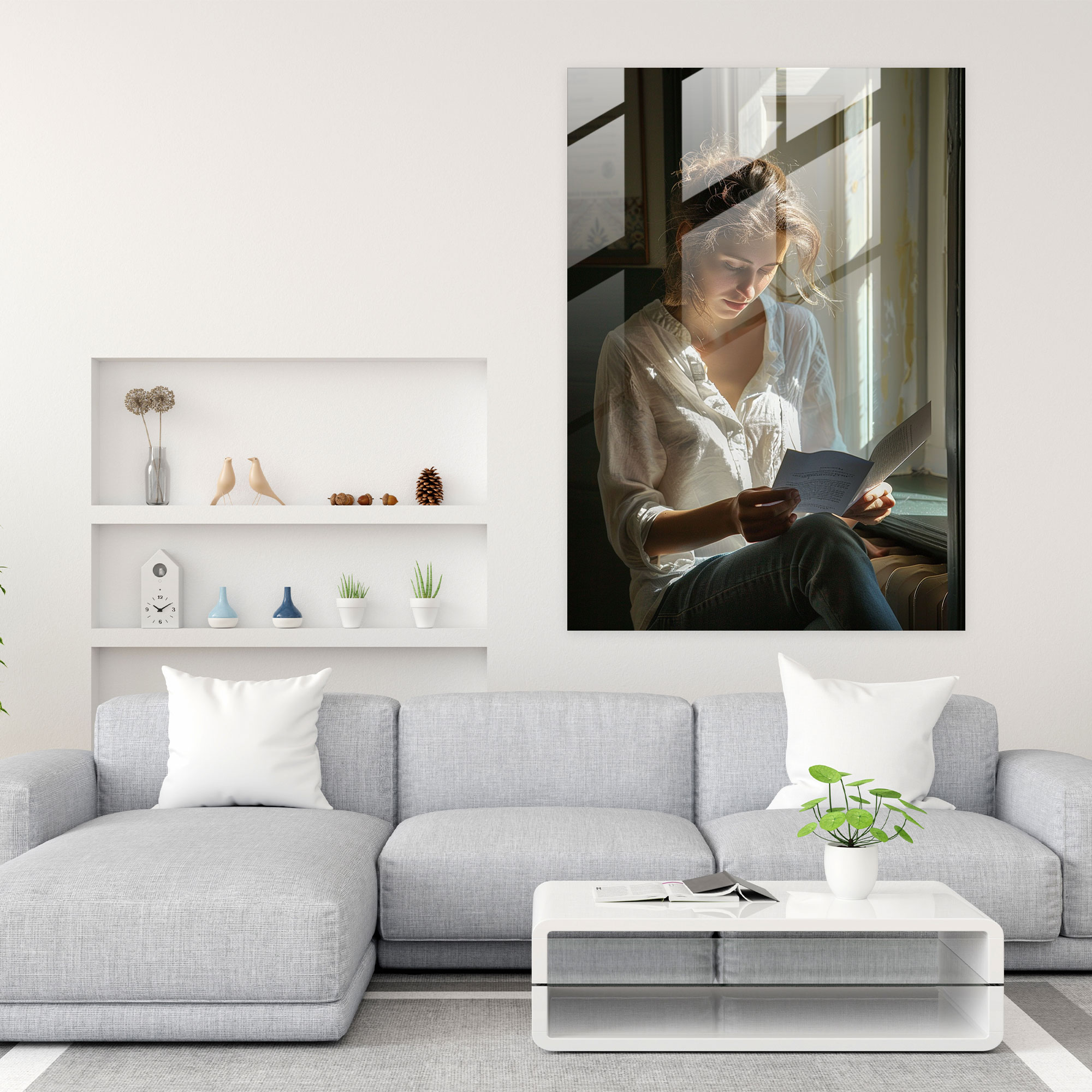 Johannes Vermeer Glass Art Wall Decoration - Johannes Vermeer, Home Decoration, Glass Art, Modern Art