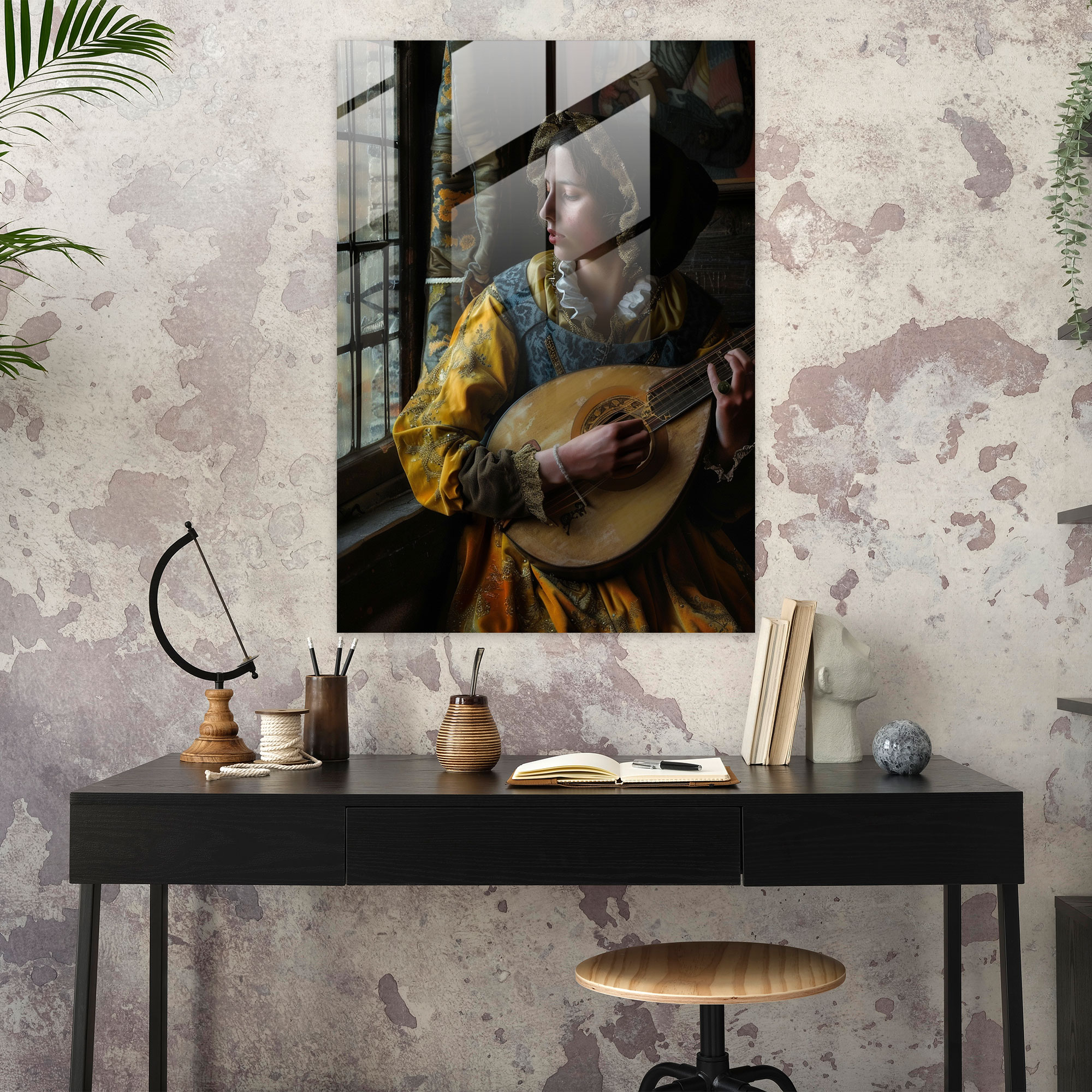 Johannes Vermeer Glass Wall Art Home Decoration - Johannes Vermeer, Glass Wall Art, Modern Art, Home Decoration