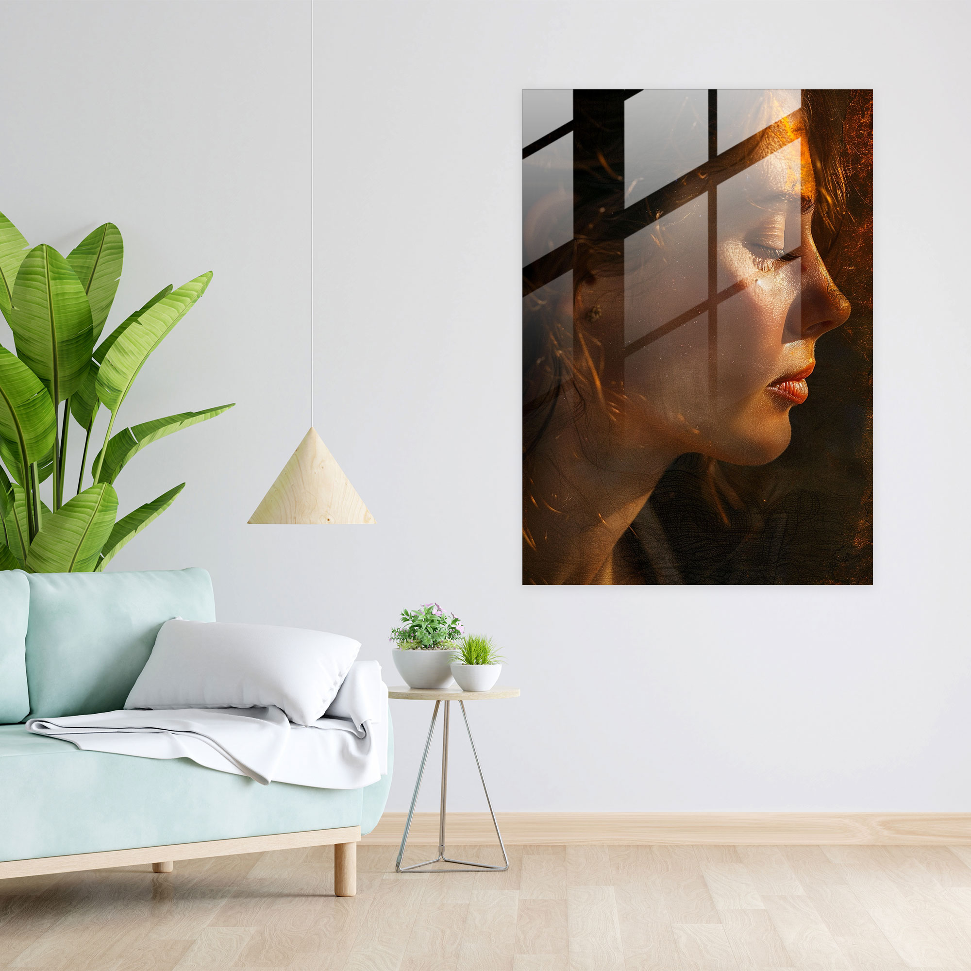 Johannes Vermeer Glass Print Wall Decoration - Johannes Vermeer, Modern Art, Glass Print, Wall Decoration