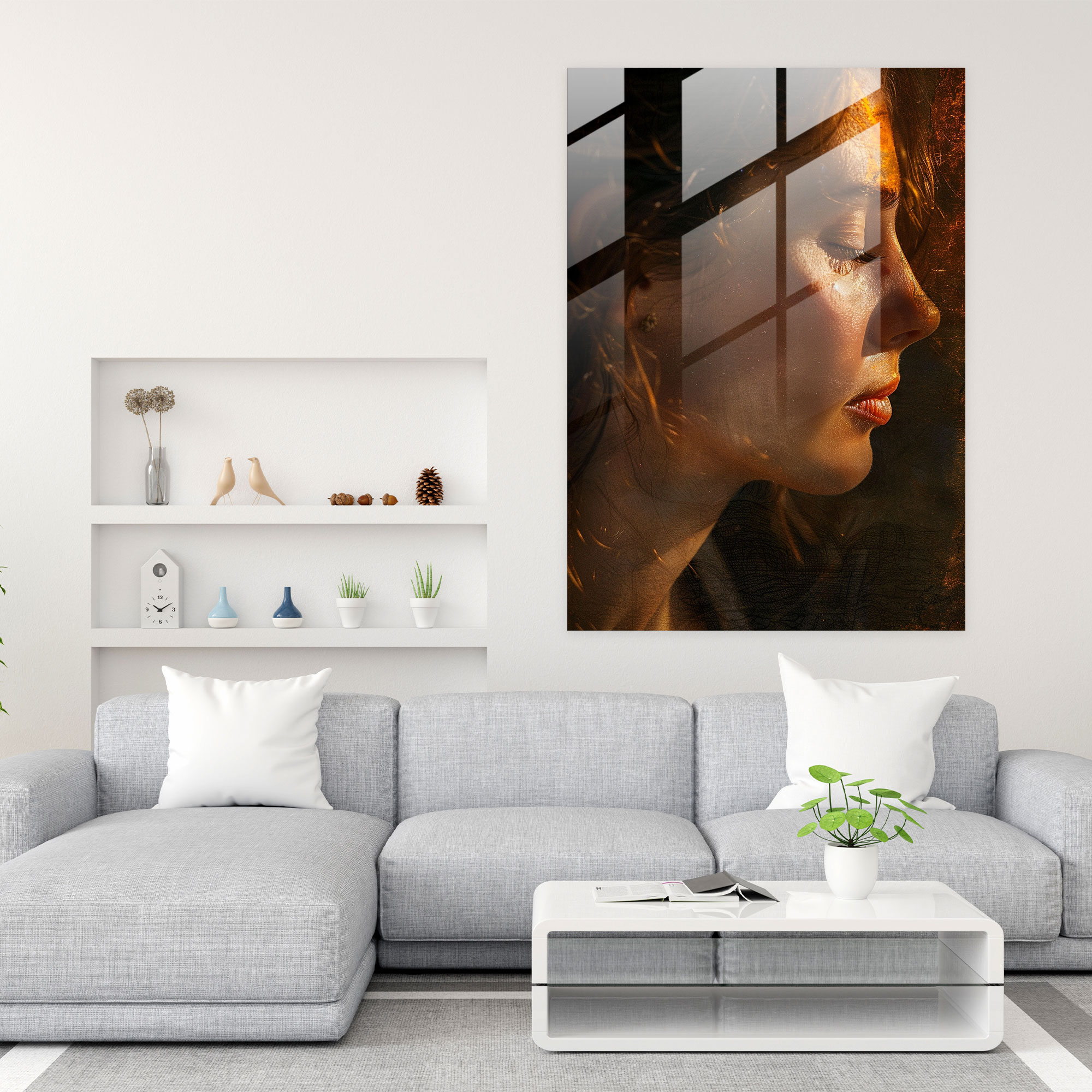 Johannes Vermeer Glass Print Wall Decoration - Johannes Vermeer, Modern Art, Glass Print, Wall Decoration
