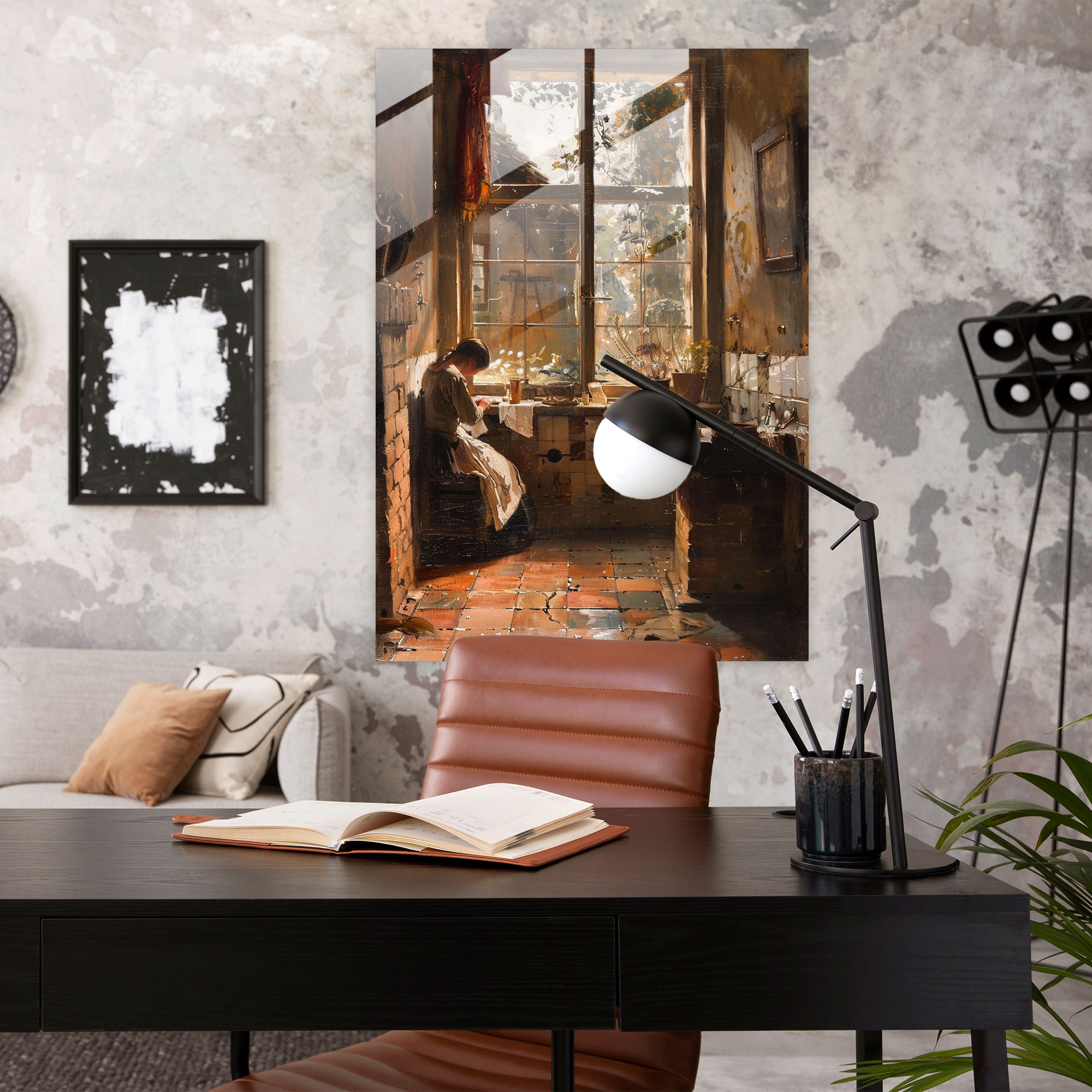 Johannes Vermeer Glass Art Home Decoration - Johannes Vermeer, Modern Art, Glass Print, Wall Decoration