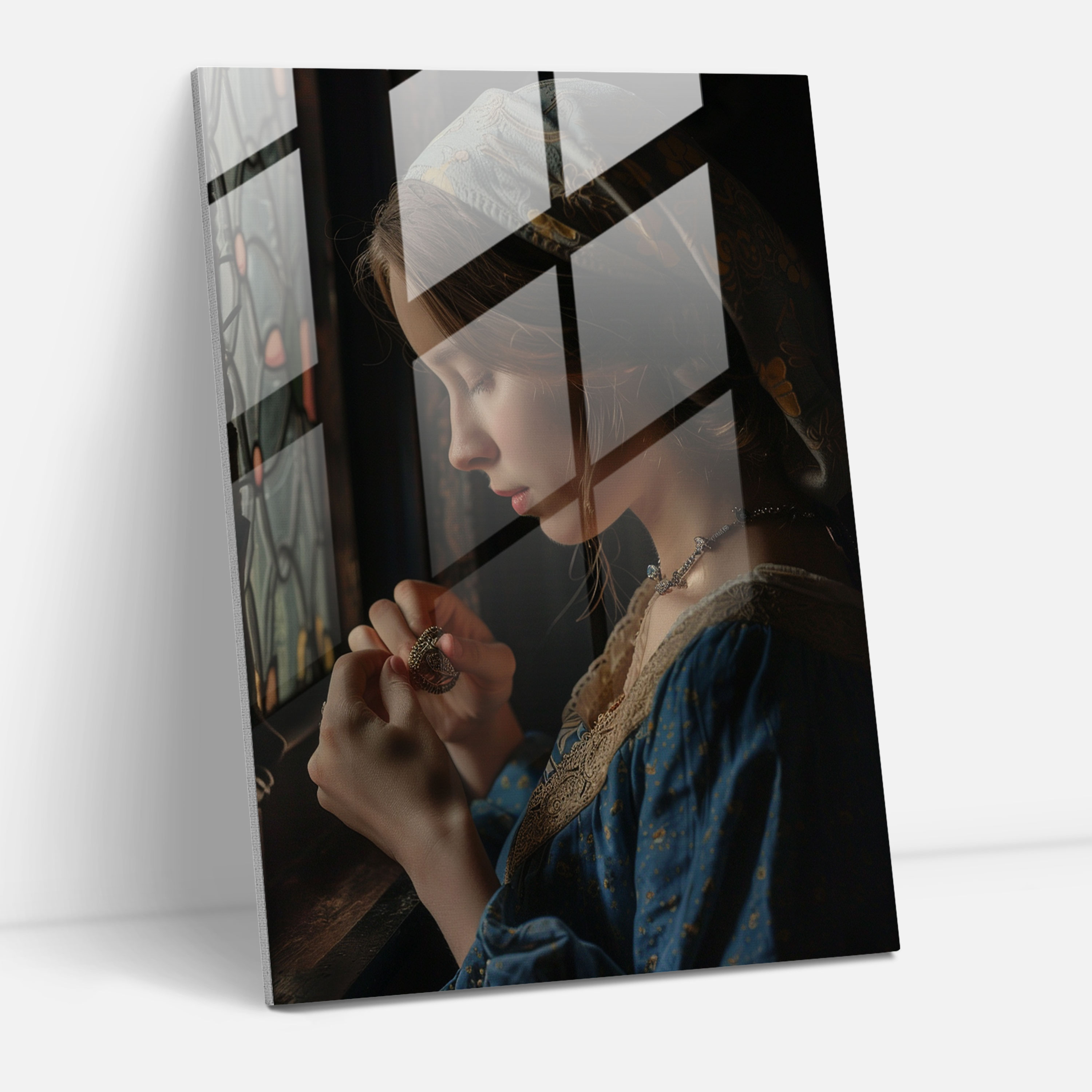 Johannes Vermeer Glass Wall Art Modern Art - Johannes Vermeer, Home Decoration, Glass Wall Art, Modern Art