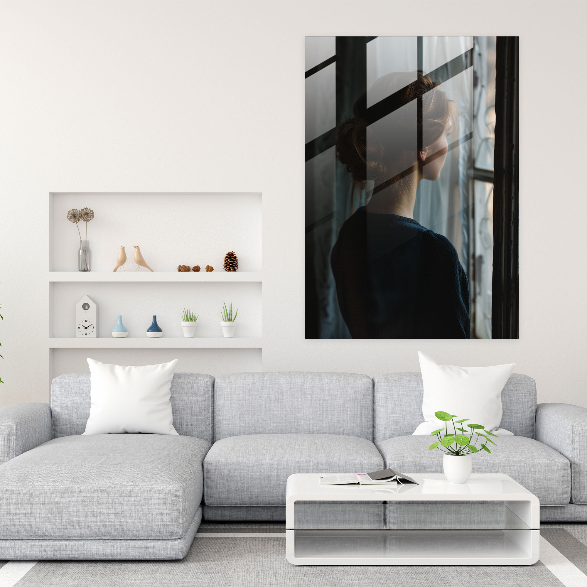 Johannes Vermeer Glass Wall Art Wall Decoration - Johannes Vermeer, Home Decoration, Wall Decoration, Glass Art