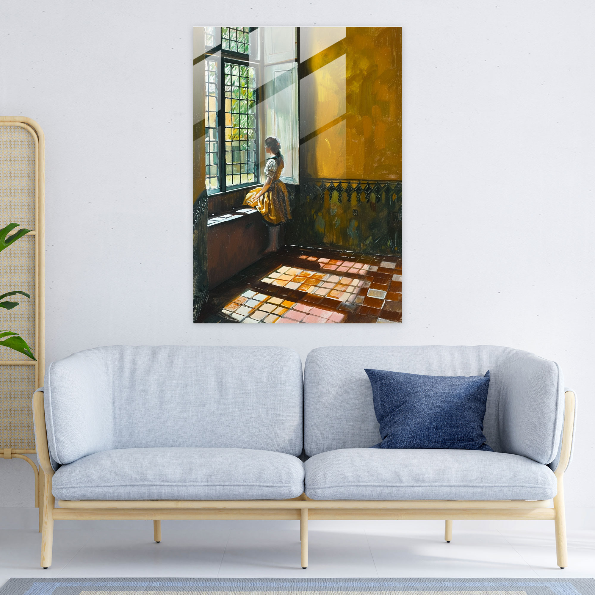 Johannes Vermeer Glass Wall Art - Johannes Vermeer, Johannes Vermeer, Home Decoration, Modern Art