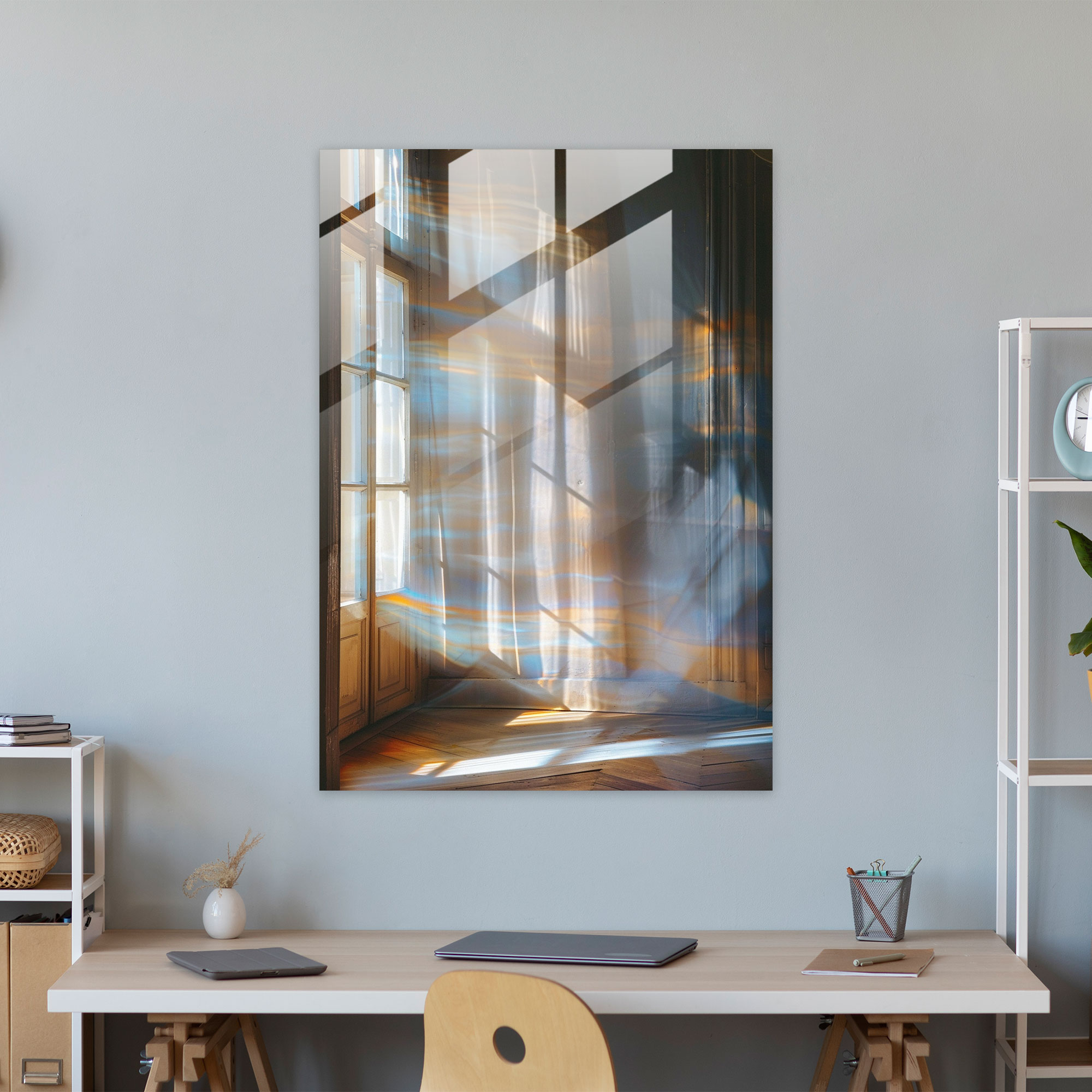 Johannes Vermeer Glass Wall Art Modern Art - Johannes Vermeer, Modern Art, Glass Wall Art, Home Decoration