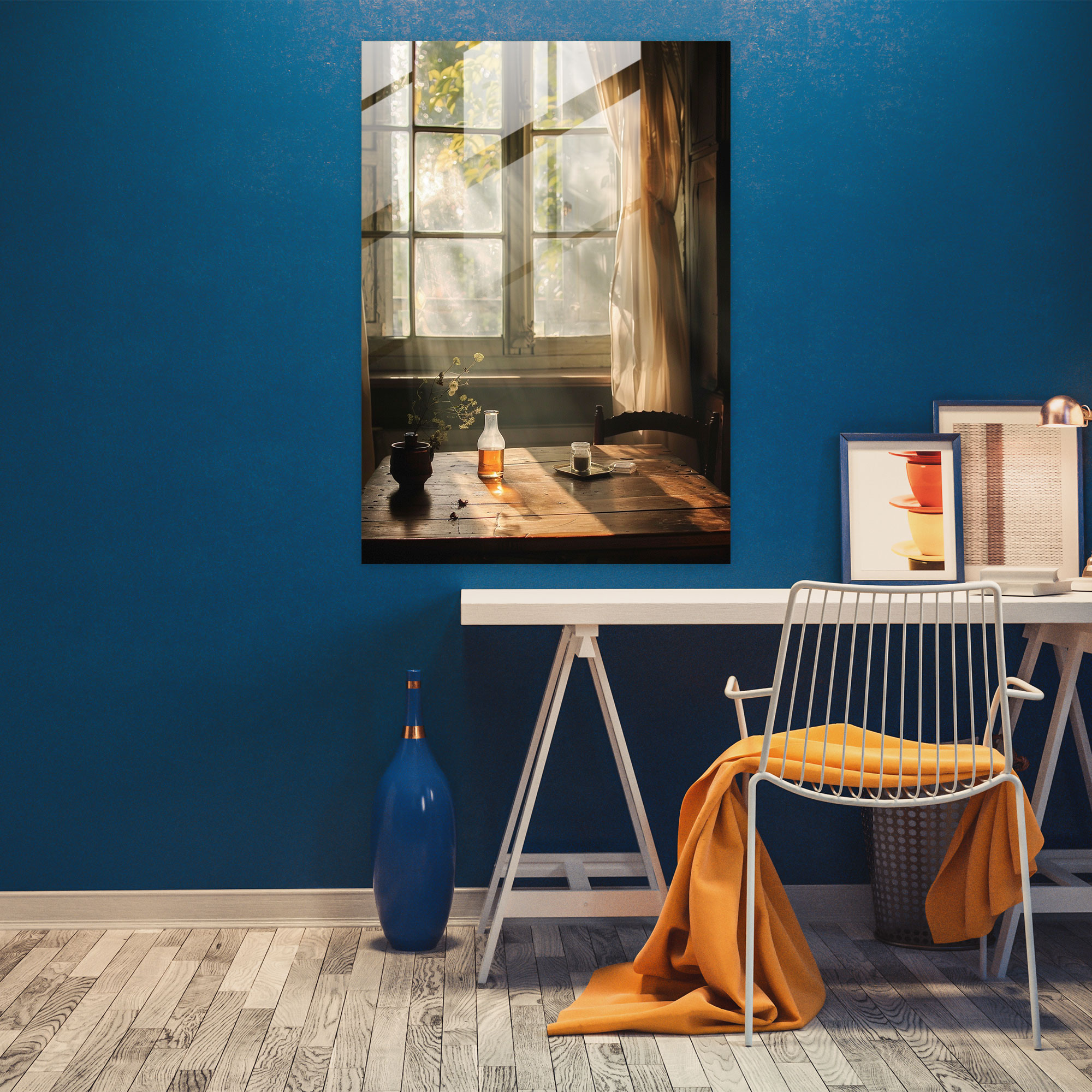 Johannes Vermeer Glass Art Wall Decoration - Johannes Vermeer, Wall Decoration, Glass Print, Home Decoration