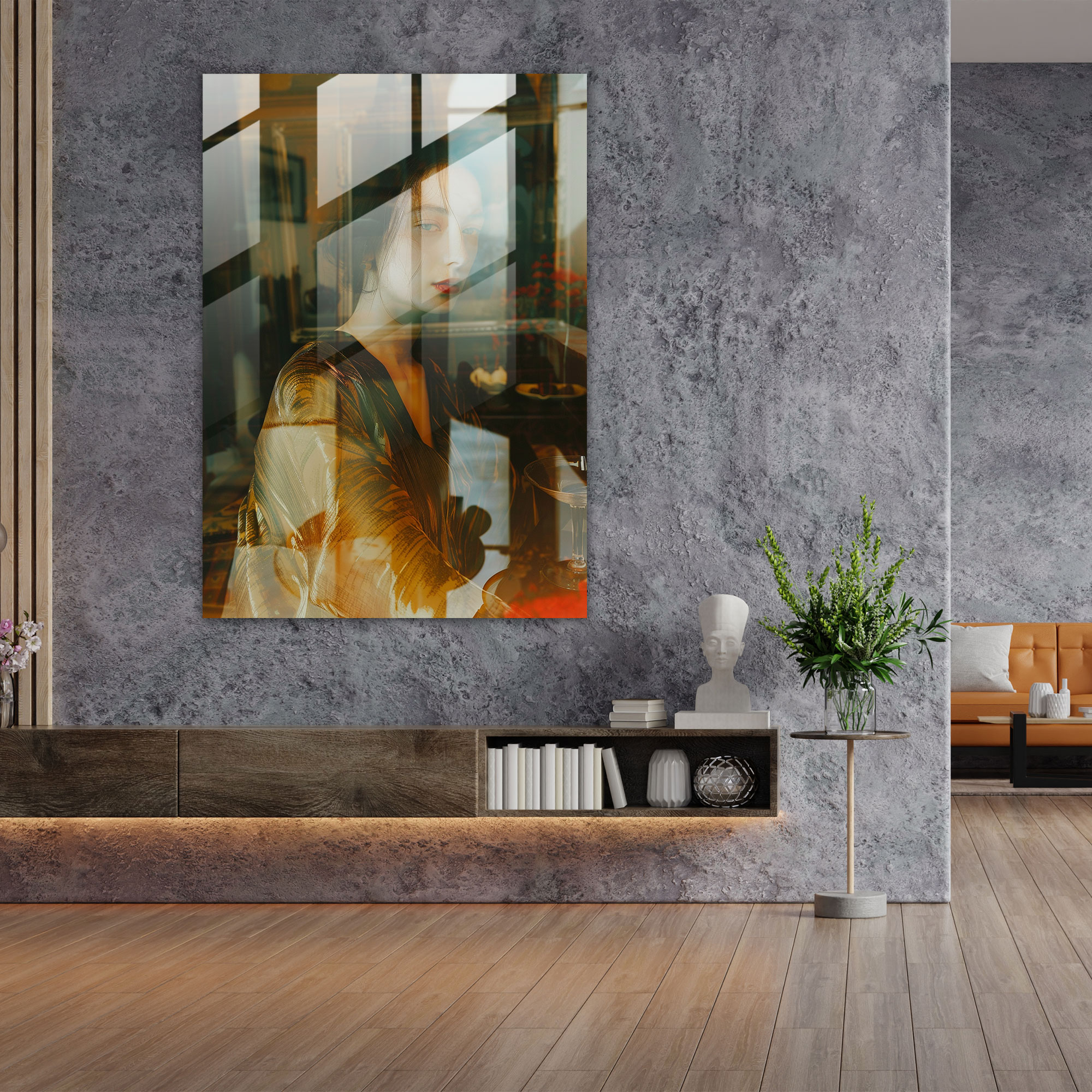 Johannes Vermeer Glass Print Modern Art - Johannes Vermeer, Johannes Vermeer, Glass Print, Wall Decoration
