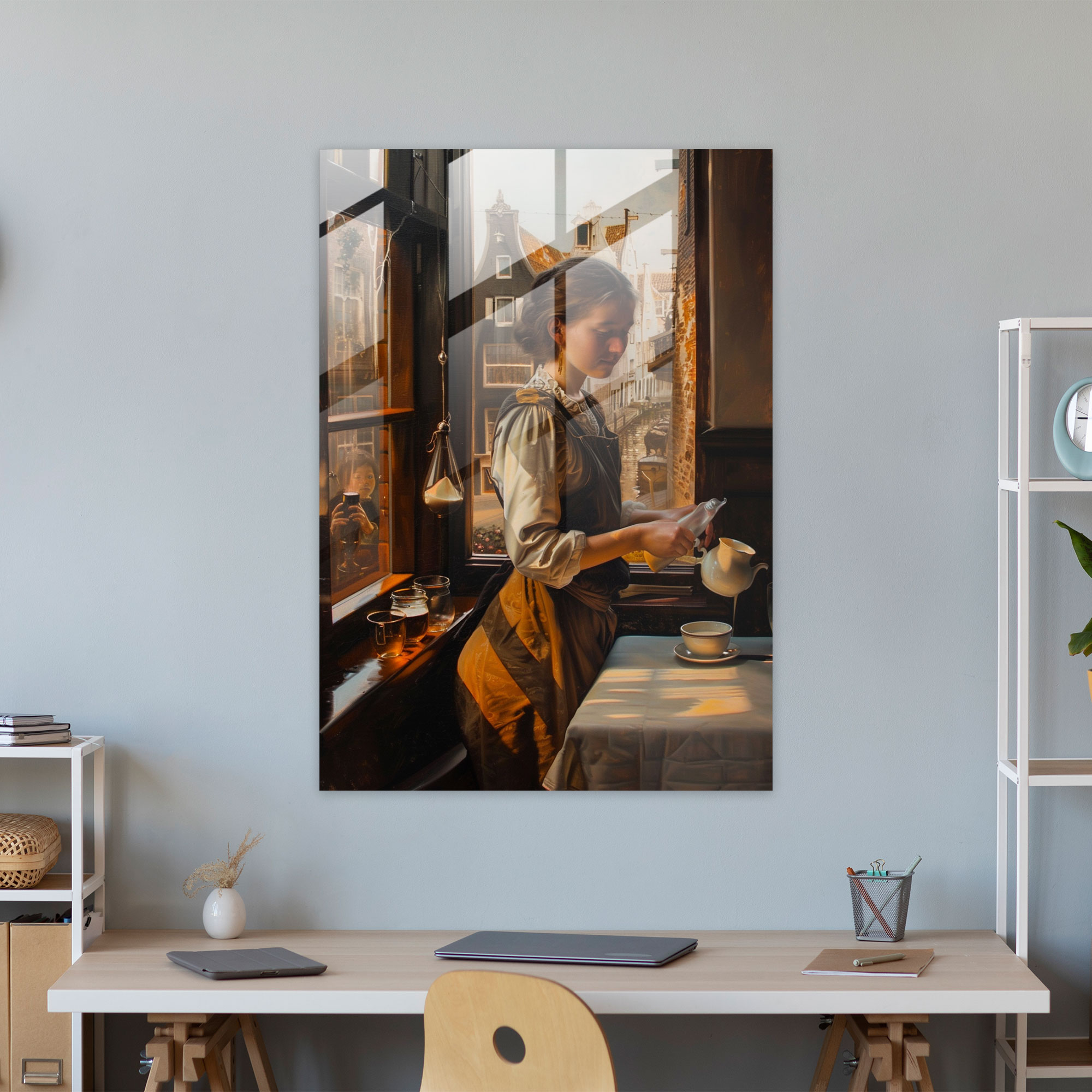 Johannes Vermeer Glass Print Wall Decoration - Johannes Vermeer, Home Decoration, Wall Decoration, Glass Wall Art