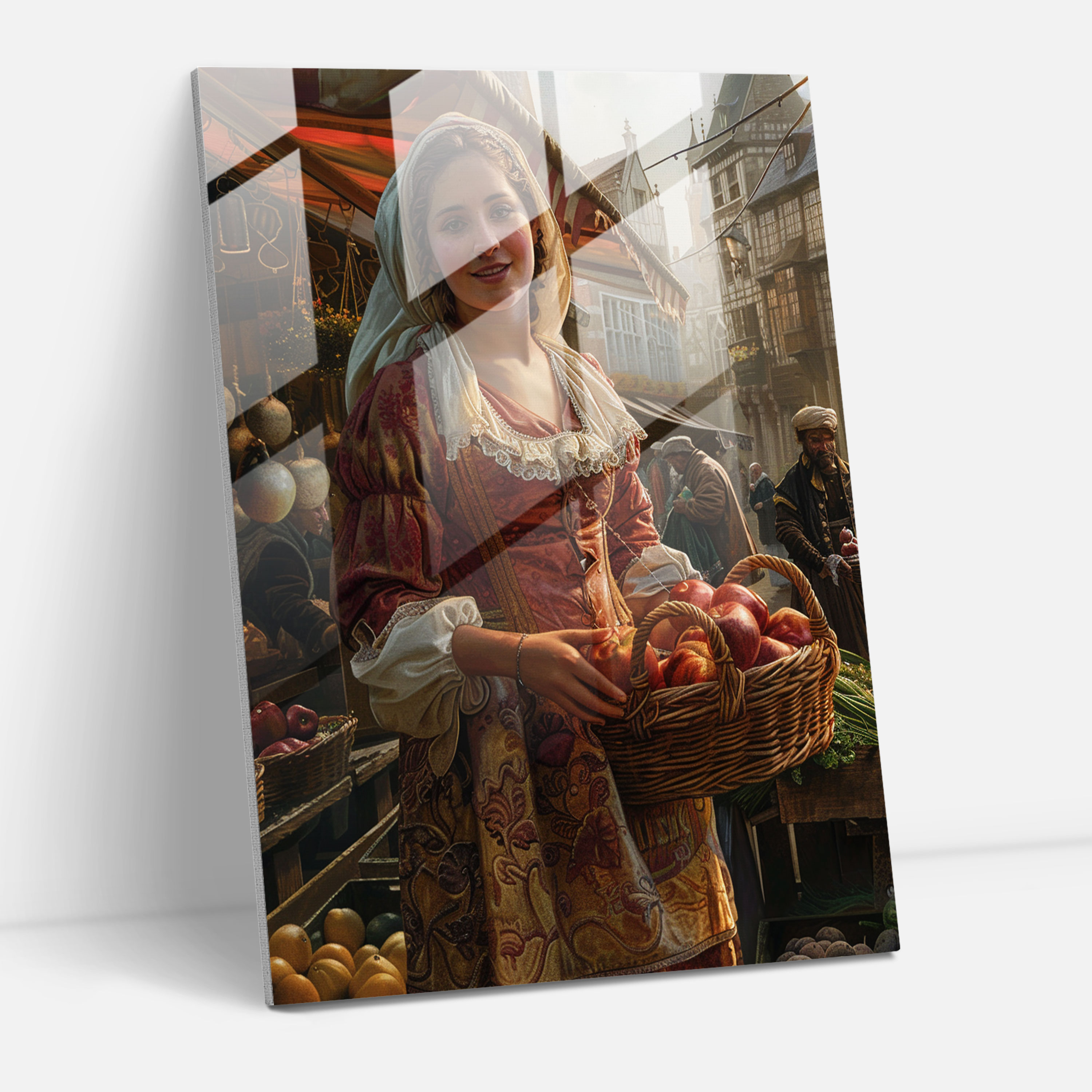 Johannes Vermeer Glass Wall Art Wall Decoration - Johannes Vermeer, Wall Decoration, Home Decoration, Glass Wall Art