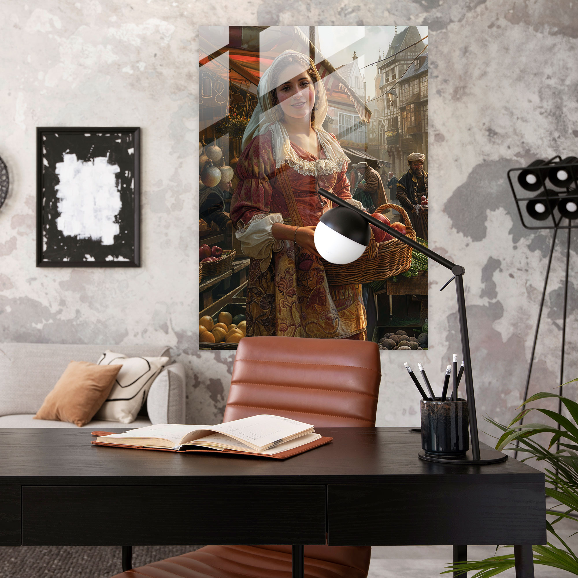 Johannes Vermeer Glass Wall Art Wall Decoration - Johannes Vermeer, Wall Decoration, Home Decoration, Glass Wall Art