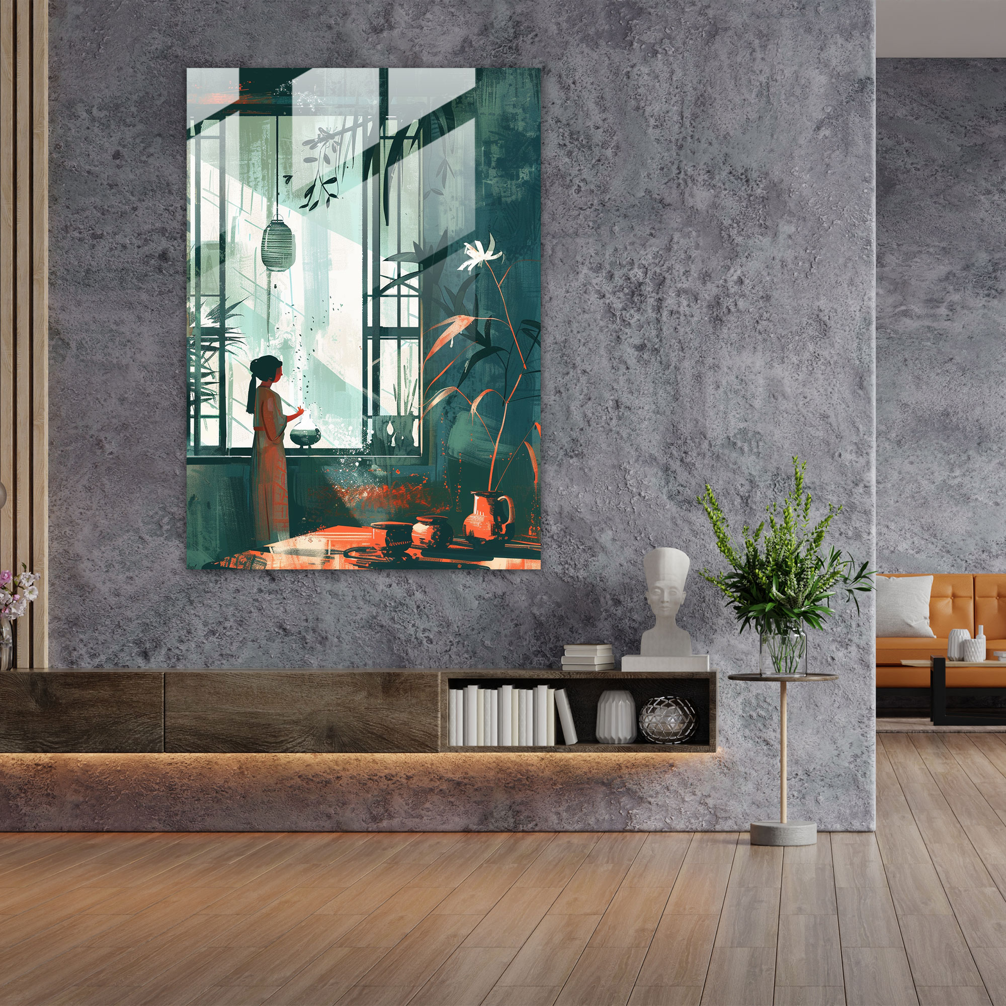 Johannes Vermeer Glass Print Wall Decoration - Johannes Vermeer, Wall Decoration, Modern Art, Glass Wall Art
