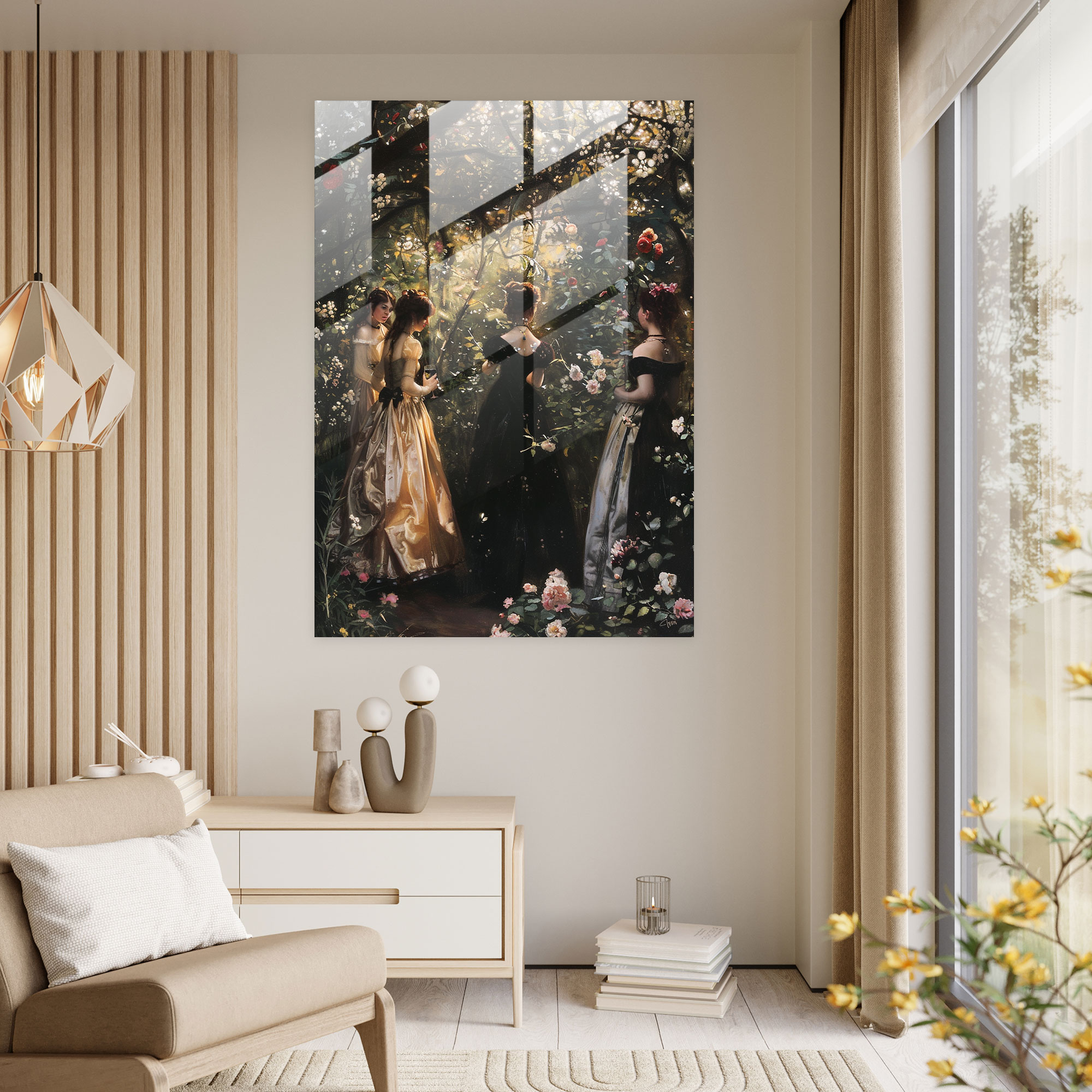 Johannes Vermeer Glass Print Home Decoration - Johannes Vermeer, Glass Art, Modern Art, Home Decoration