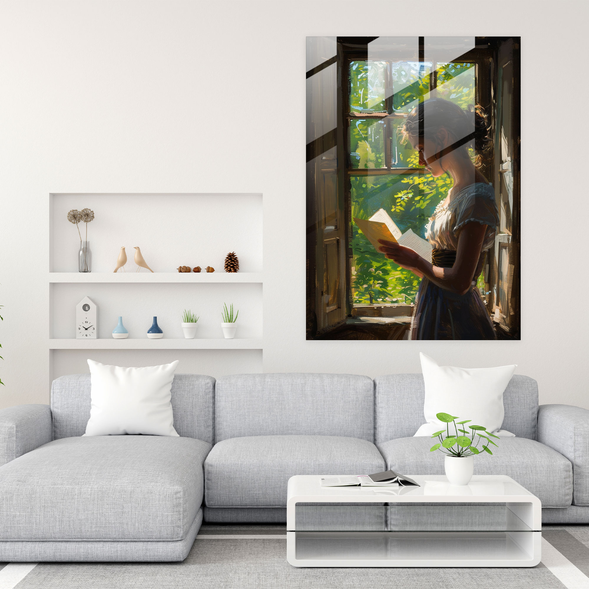 Johannes Vermeer Glass Print - Johannes Vermeer, Wall Decoration, Home Decoration, Glass Art