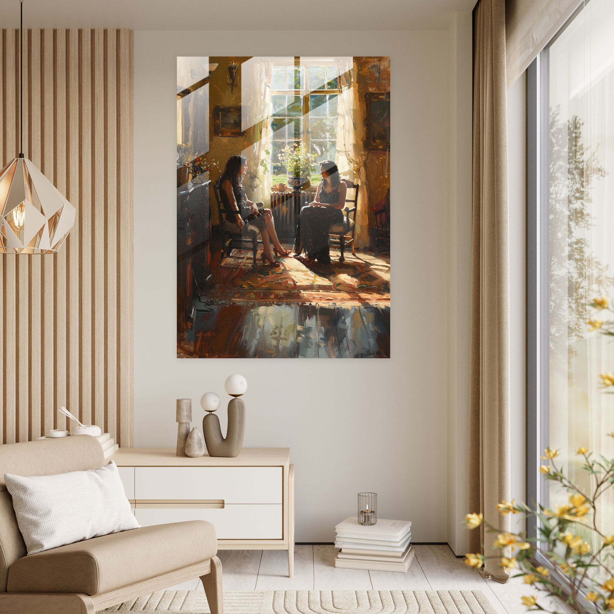 Johannes Vermeer Wall Decoration - Johannes Vermeer, Glass Print, Wall Decoration, Glass Art