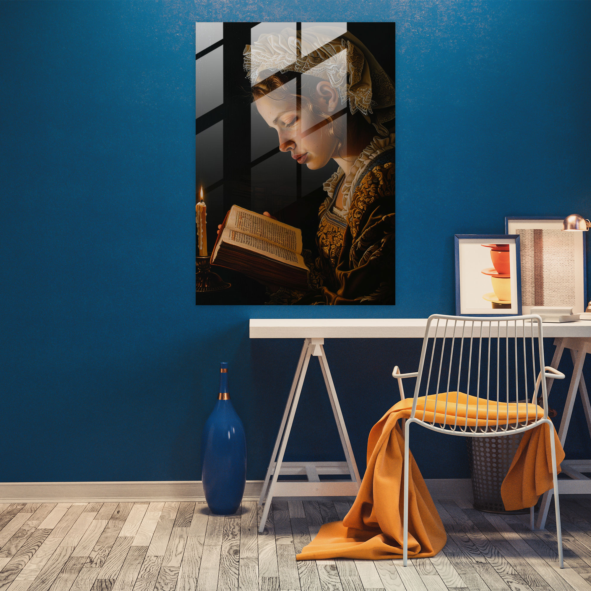 Johannes Vermeer Wall Decoration - Johannes Vermeer, Modern Art, Glass Art, Home Decoration