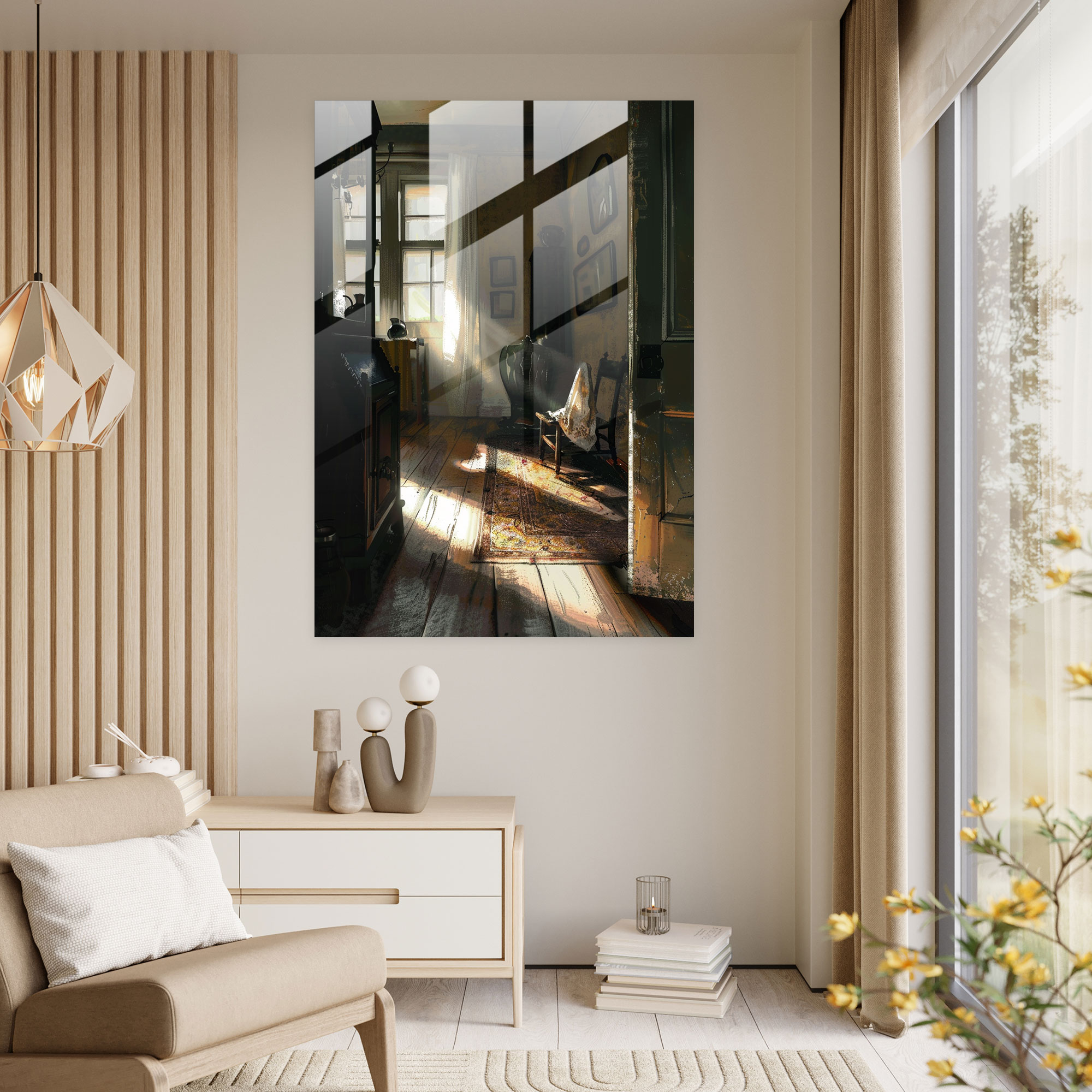 Johannes Vermeer Glass Art - Johannes Vermeer, Glass Art, Modern Art, Wall Decoration