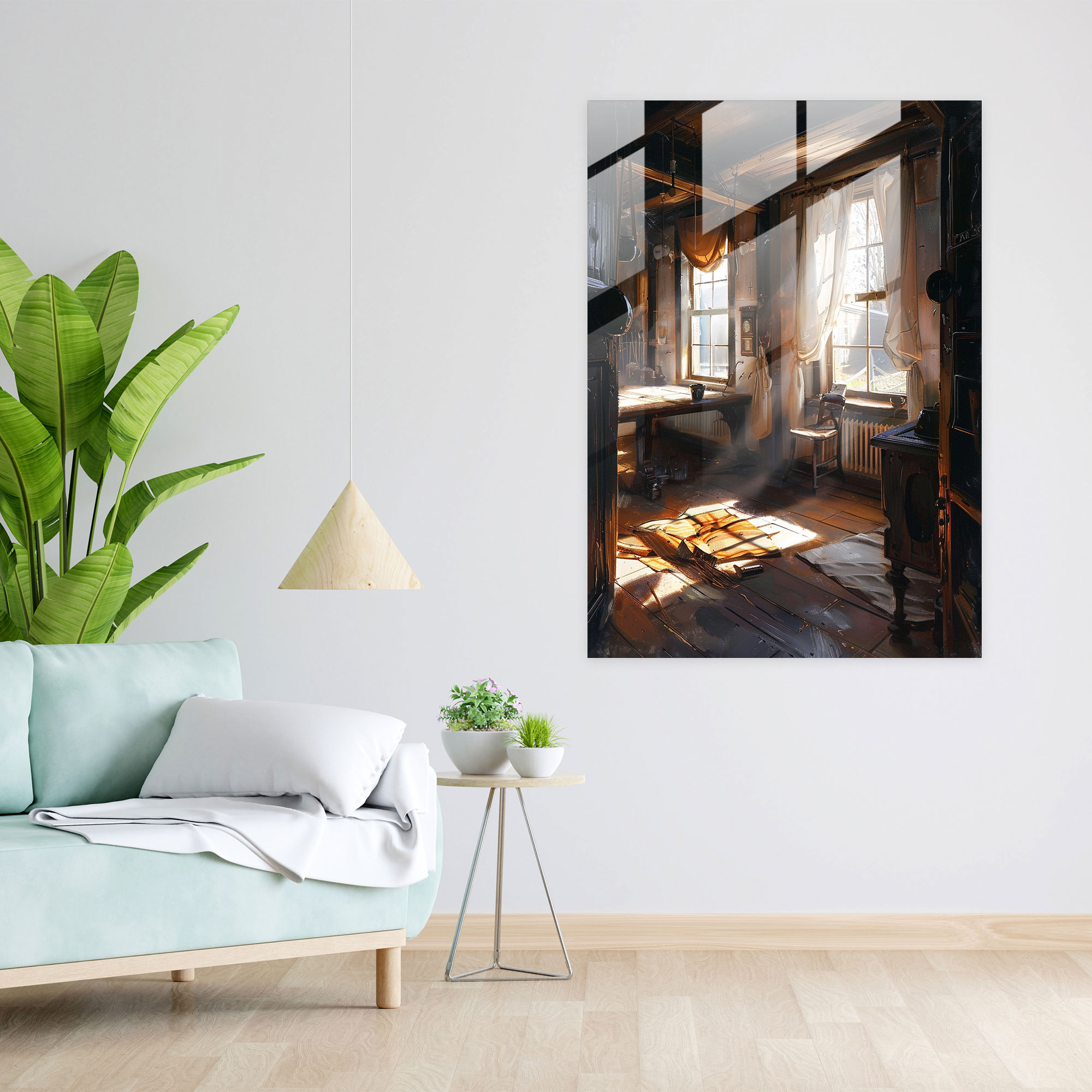 Johannes Vermeer Home Decoration - Dutch Home Interior - Johannes Vermeer, Glass Art, Modern Art, Home Decoration