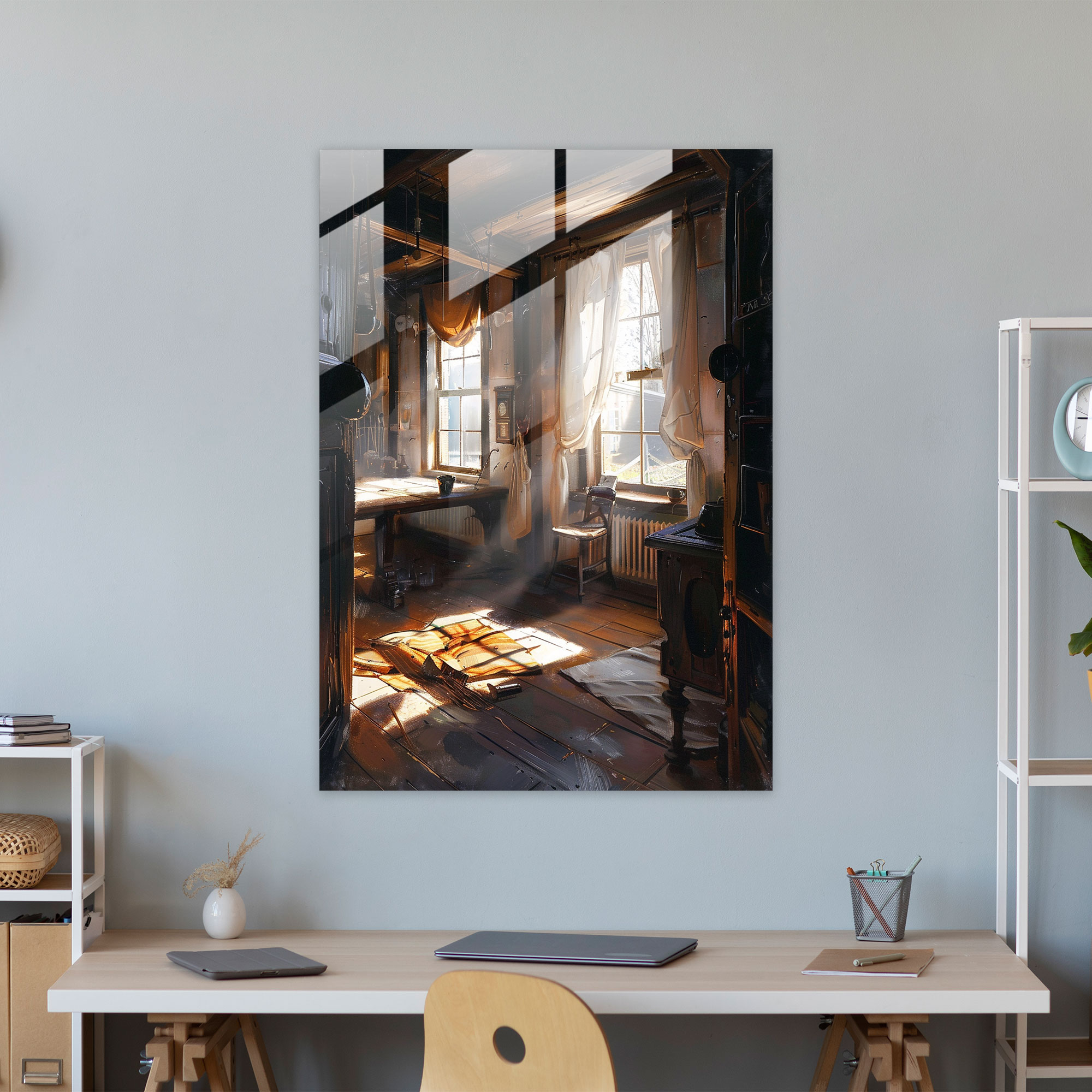 Johannes Vermeer Home Decoration - Dutch Home Interior - Johannes Vermeer, Glass Art, Modern Art, Home Decoration